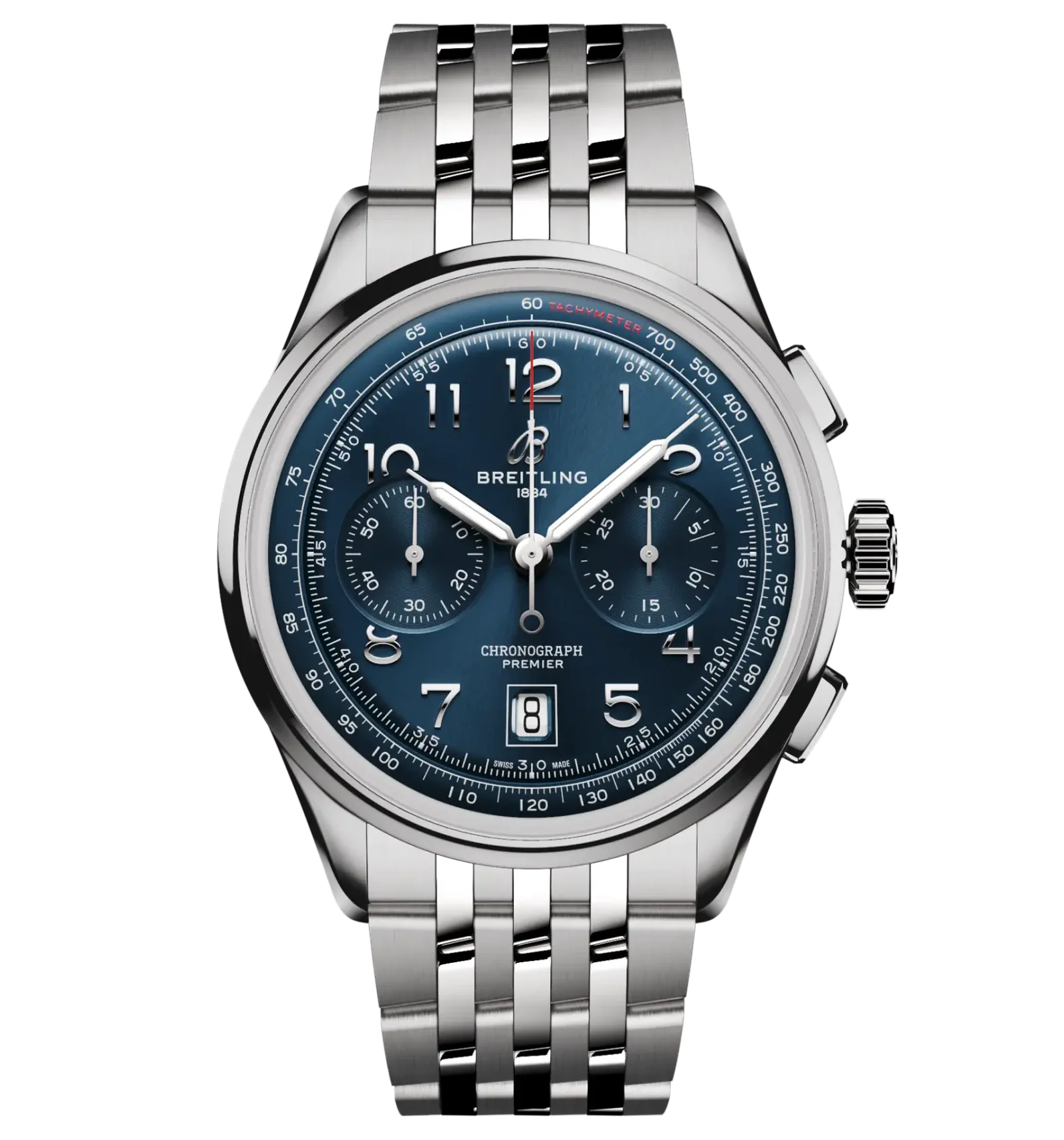 Breitling Premier B01 Chronograph 42 Watch with Stainless Steel Bracelet