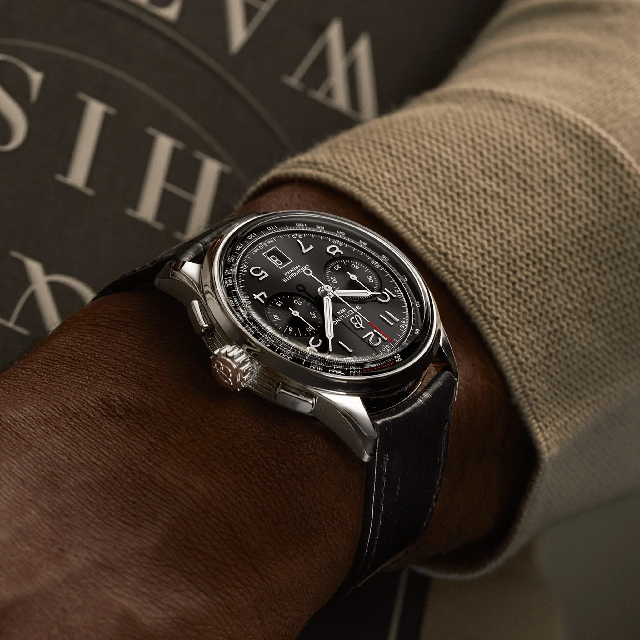 Breitling Premier B01 Chronograph 42mm Watch with Black Dial - Image 6