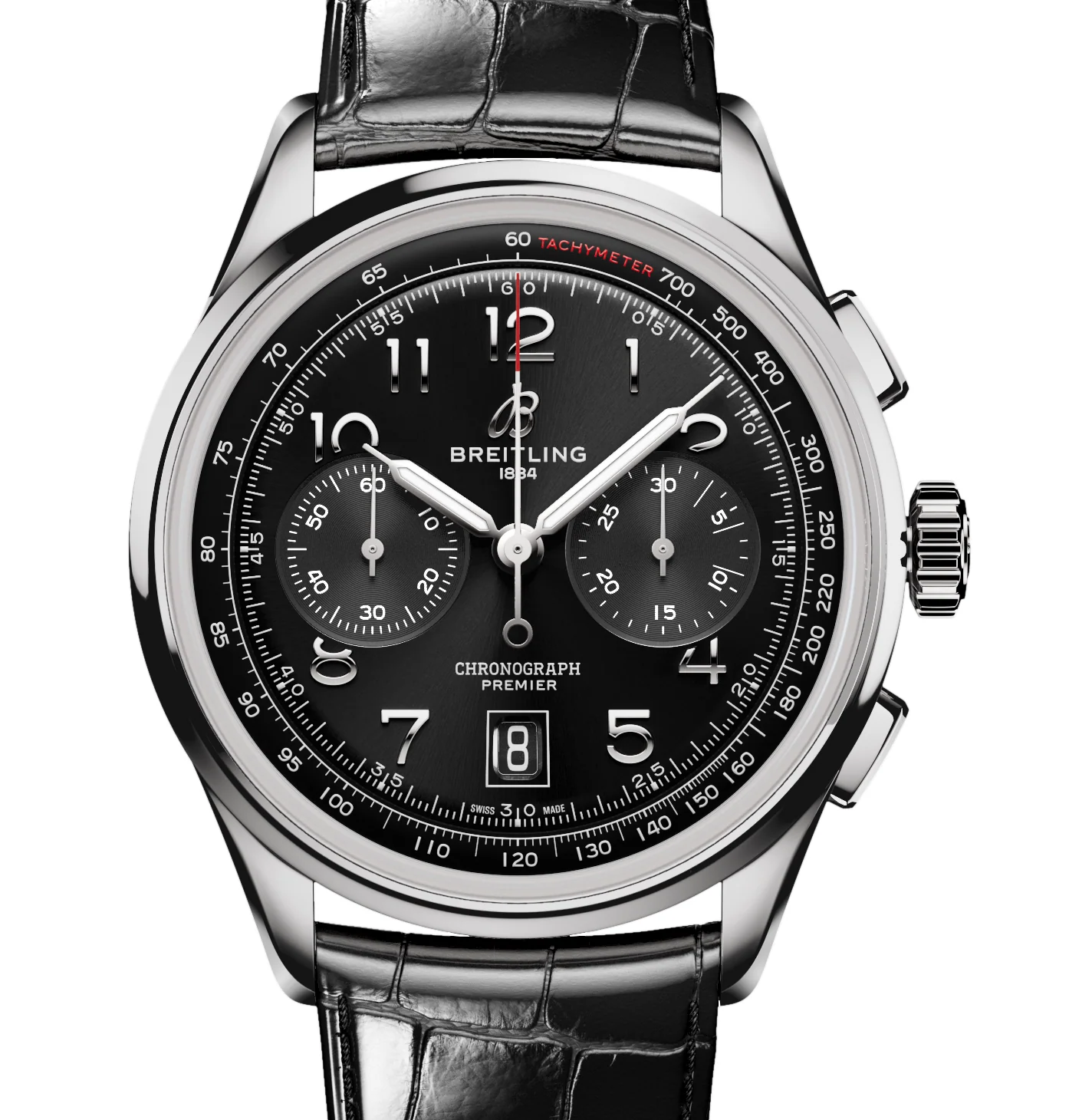 Breitling Premier B01 Chronograph 42mm Watch with Black Dial - Image 7