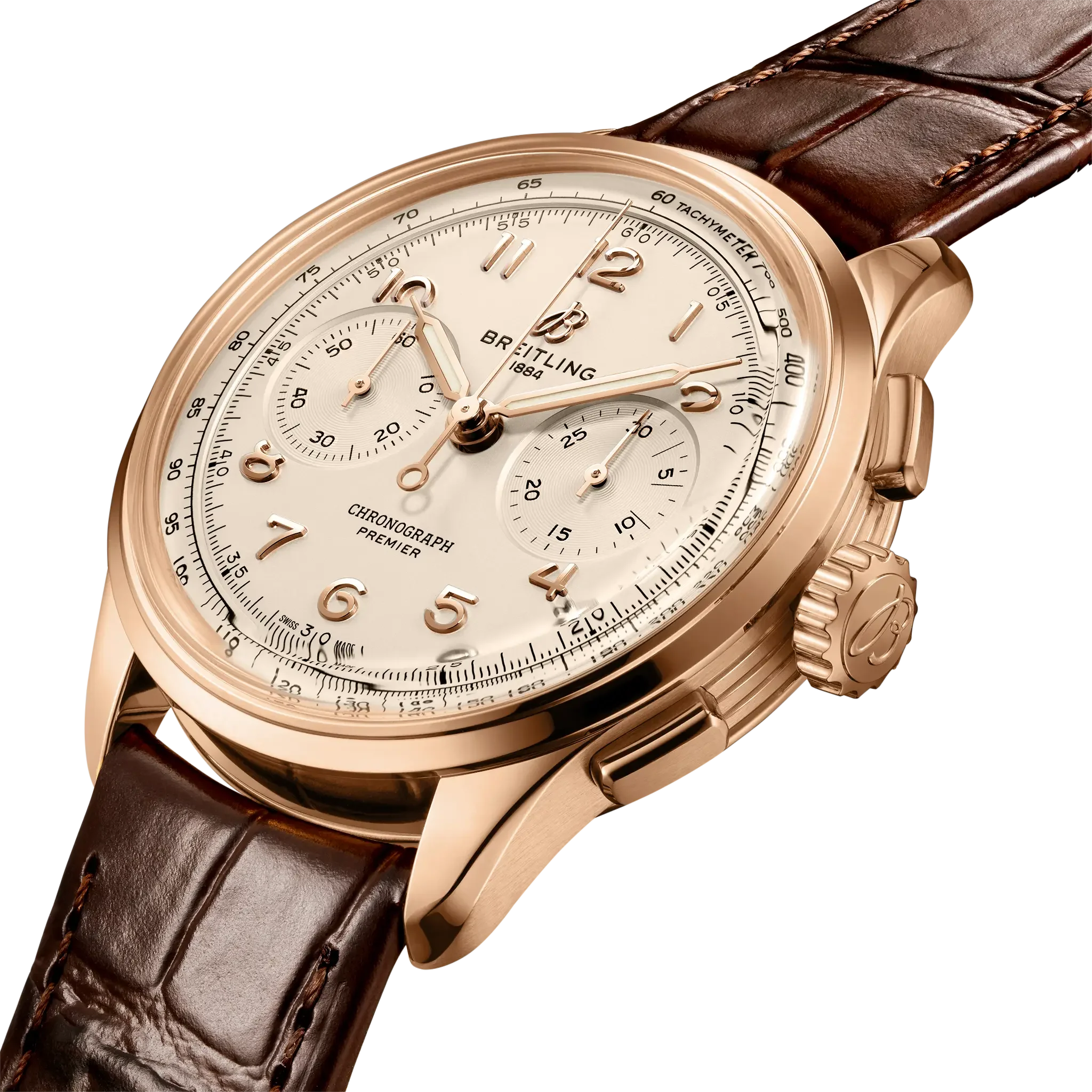 Breitling Premier B09 Chronograph 40 Watch with Cream Dial - Image 2