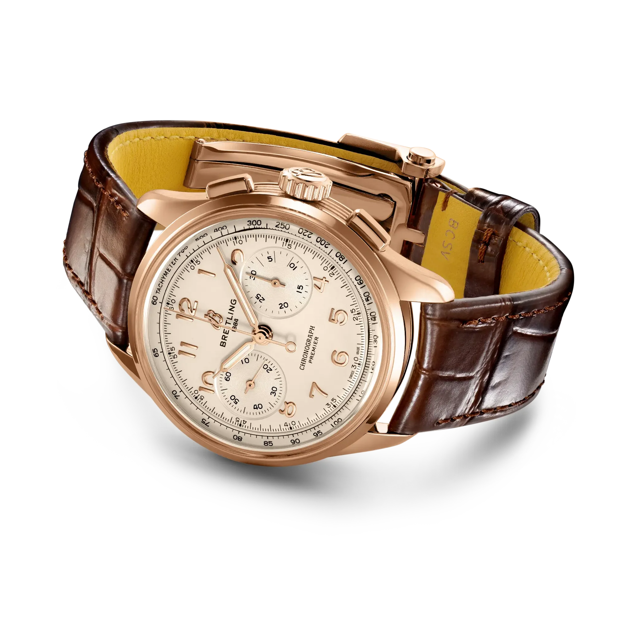 Breitling Premier B09 Chronograph 40 Watch with Cream Dial - Image 3