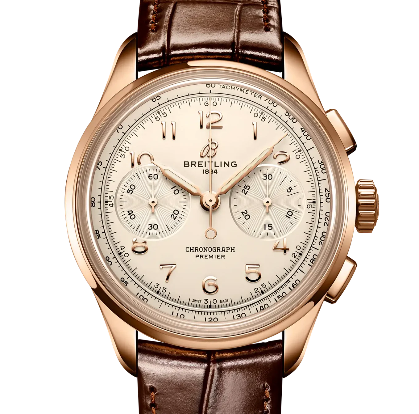 Breitling Premier B09 Chronograph 40 Watch with Cream Dial - Image 6