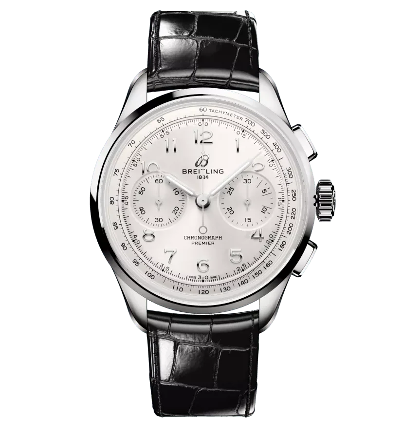 Breitling Premier B09 Chronograph 40 Watch with White Dial