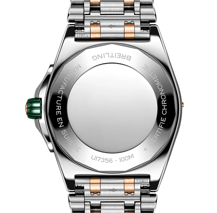 Breitling Super Chronomat 38mm Diamond Watch with Mint Dial - Image 2