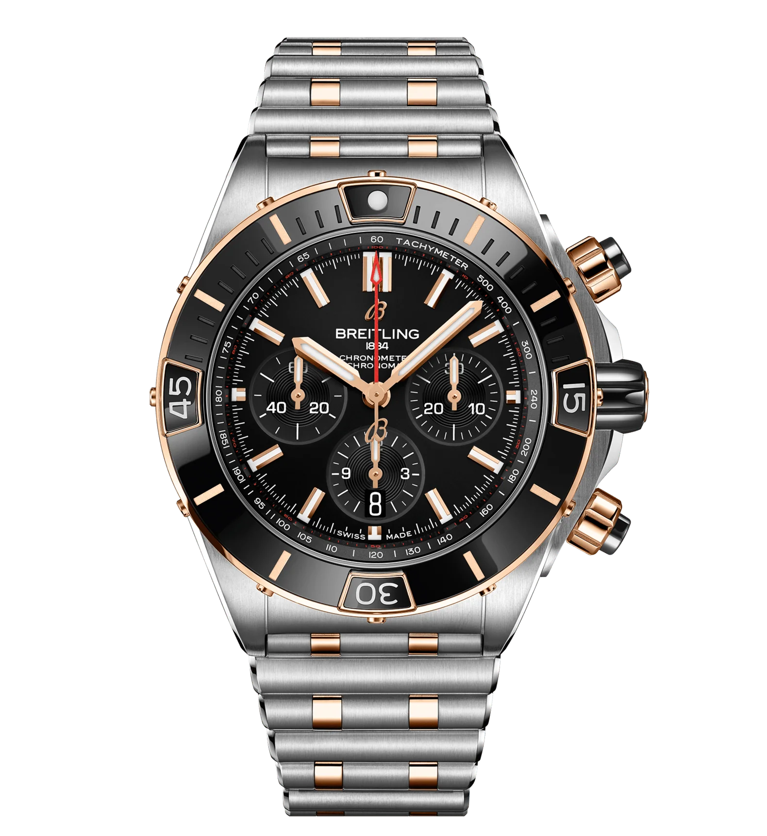 Breitling Super Chronomat B01 44 Watch with Black Dial