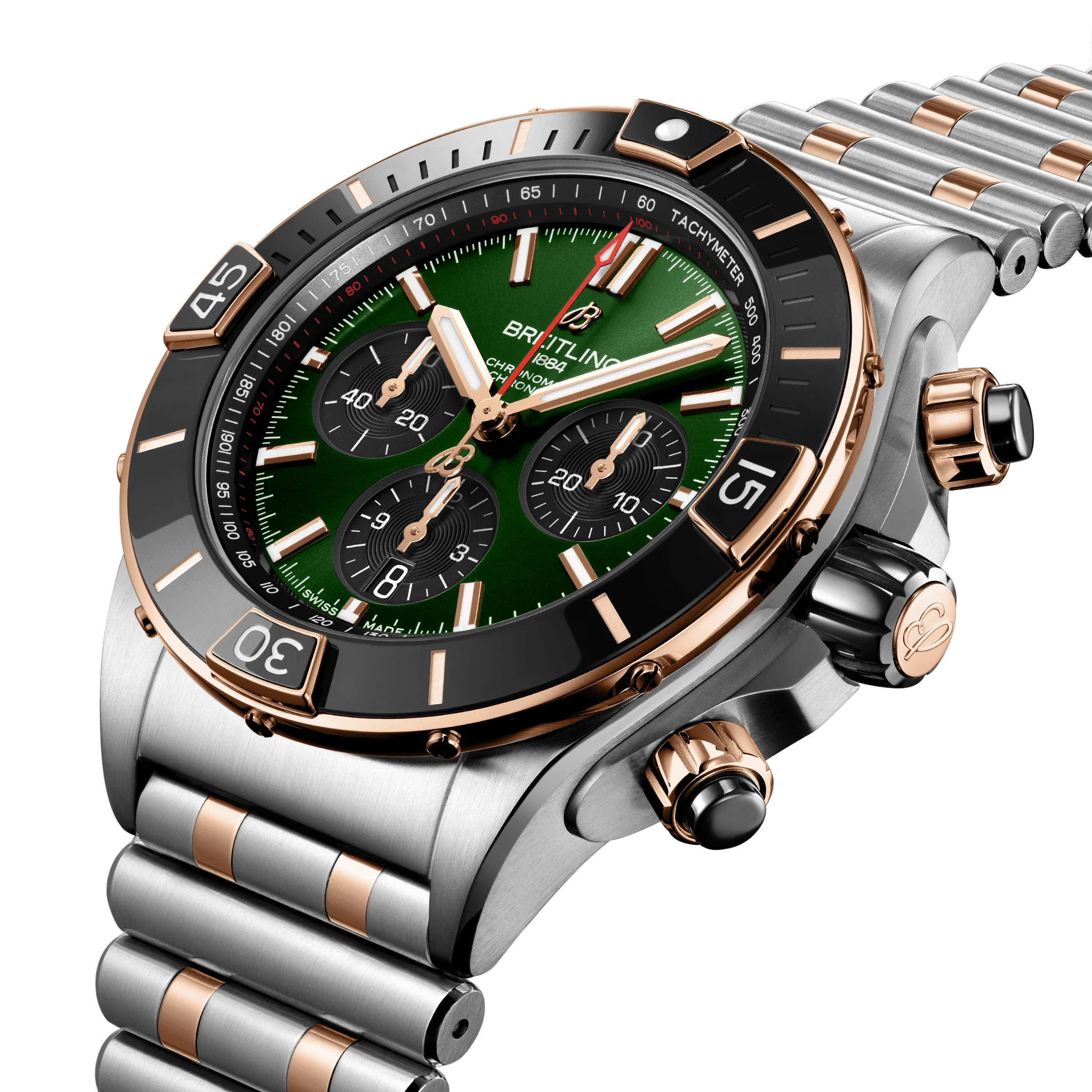 Breitling Super Chronomat B01 44 Watch with Green Dial - Image 3