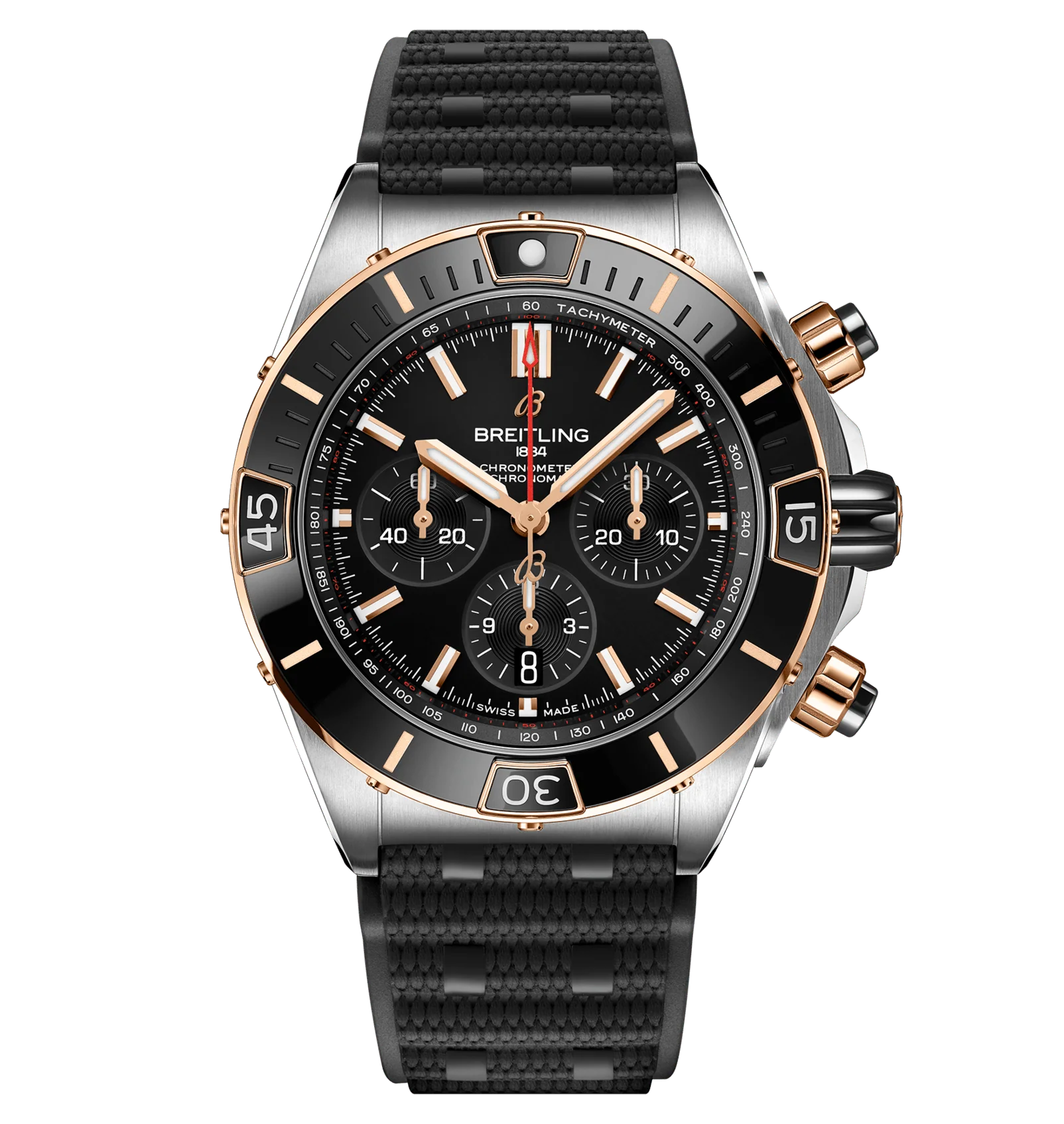 Breitling Super Chronomat B01 44 Watch with Rouleaux Rubber Strap