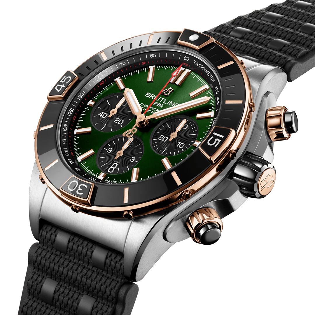 Breitling Super Chronomat B01 44 Watch with Rubber Strap - Image 2