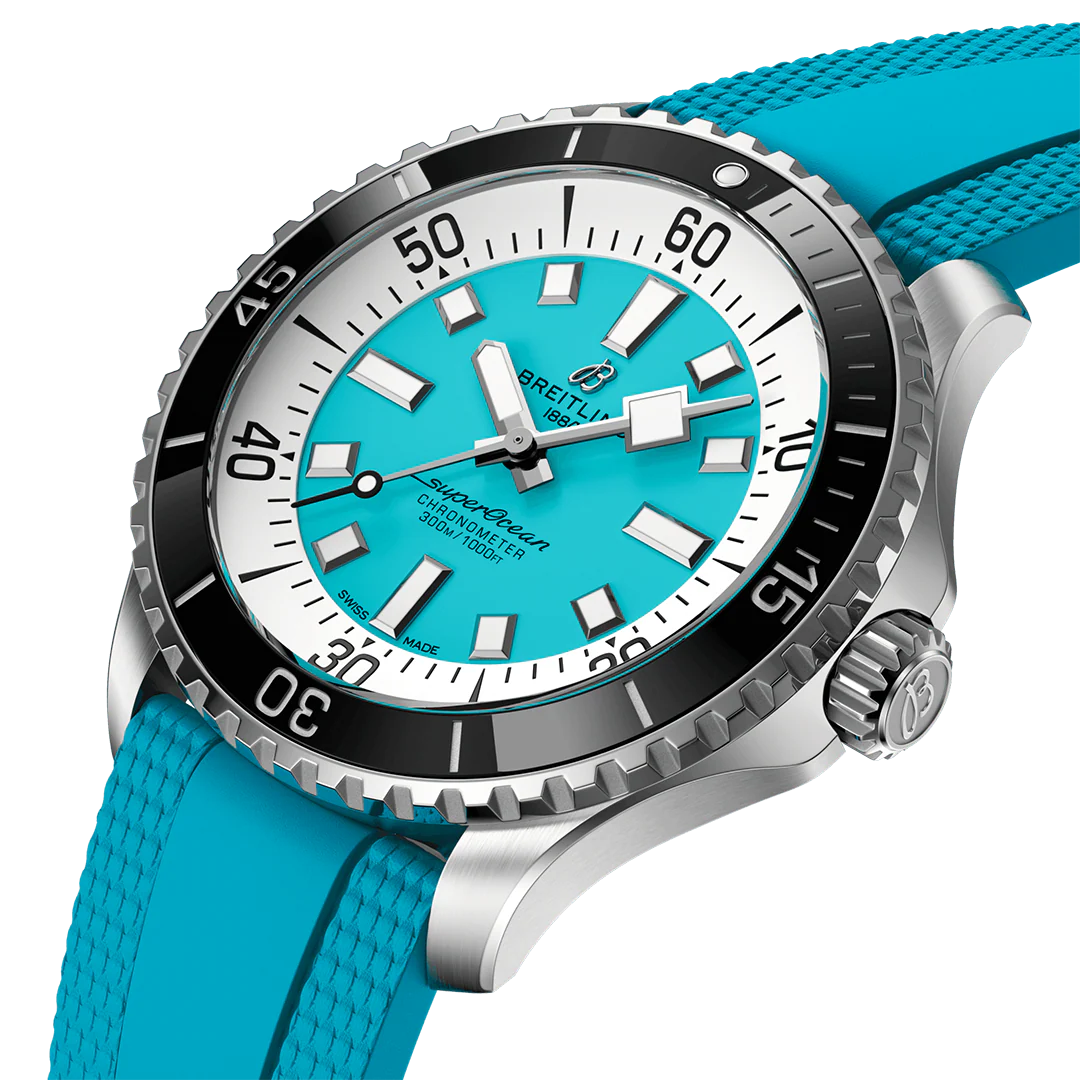 Breitling Superocean Automatic 44 Watch with Turquoise Dial - Image 2