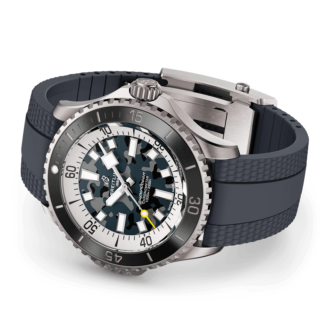 Breitling Superocean Automatic 46 Super Diver Watch with Camo Dial - Image 4