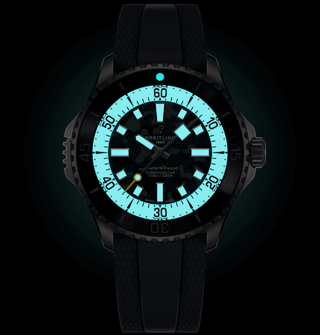Breitling Superocean Automatic 46 Super Diver Watch with Camo Dial - Image 5