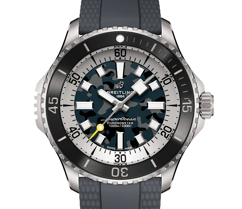 Breitling Superocean Automatic 46 Super Diver Watch with Camo Dial - Image 6