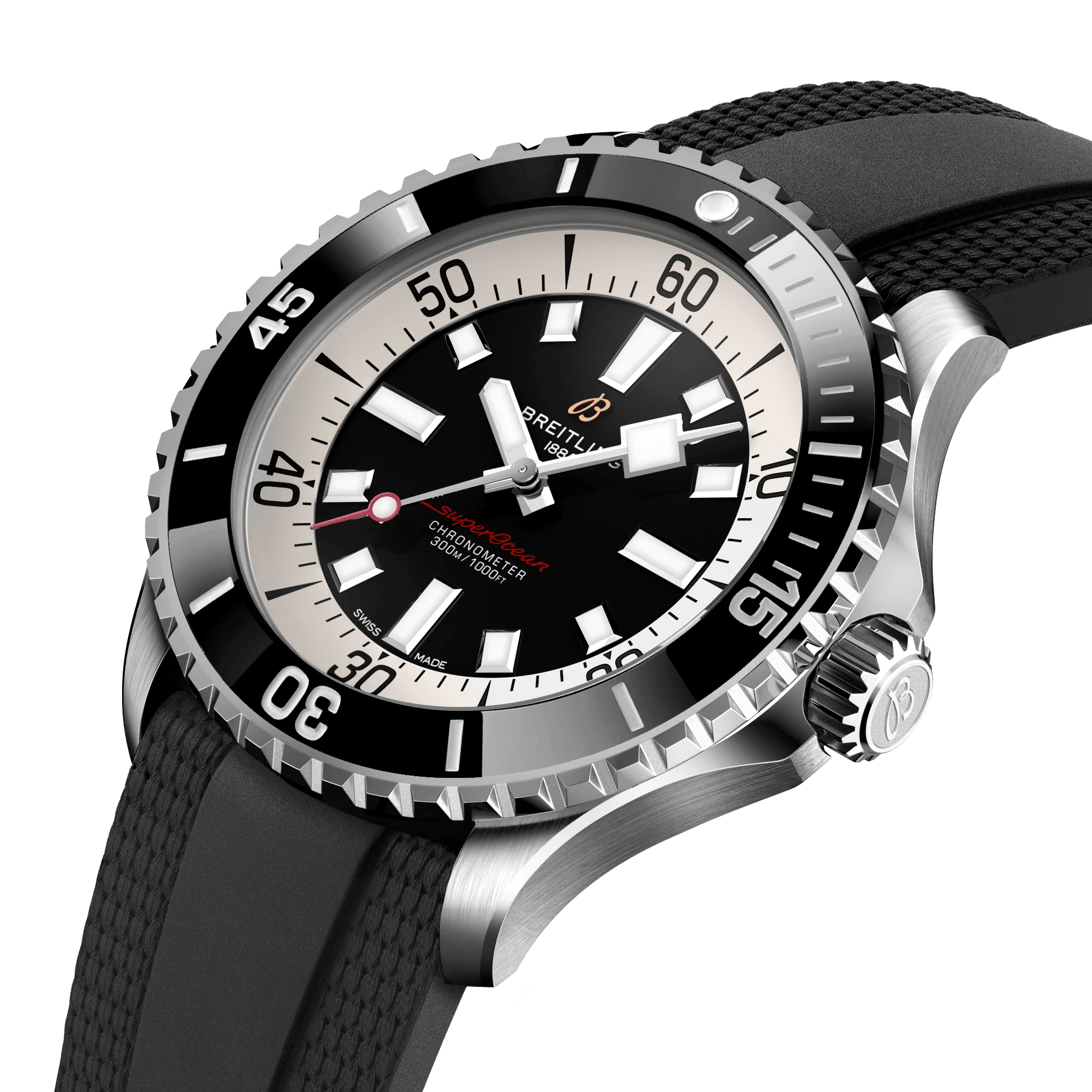 Breitling Superocean Black on Rubber, 46mm - Image 2
