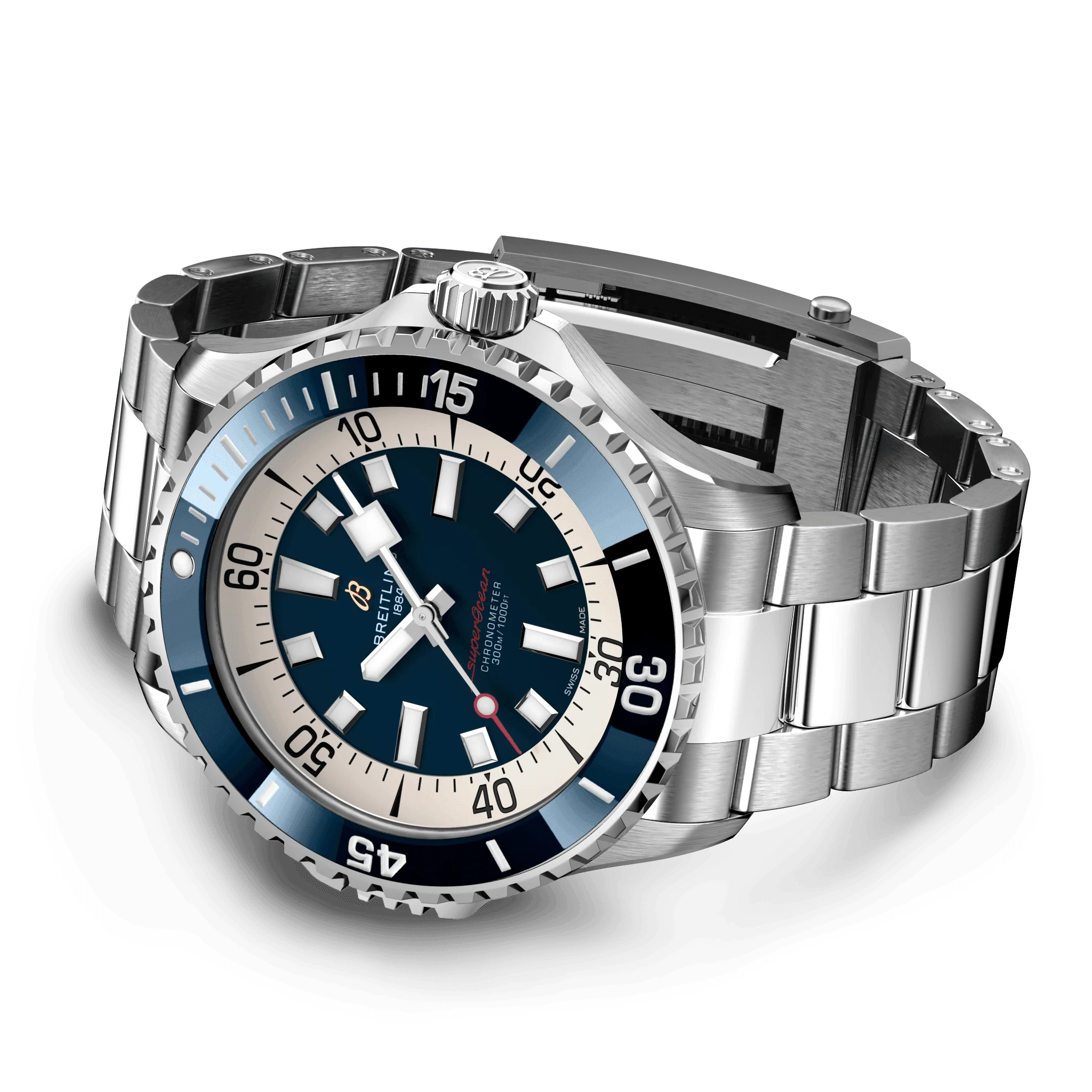 Breitling Superocean Blue Watch, 46mm - Image 3