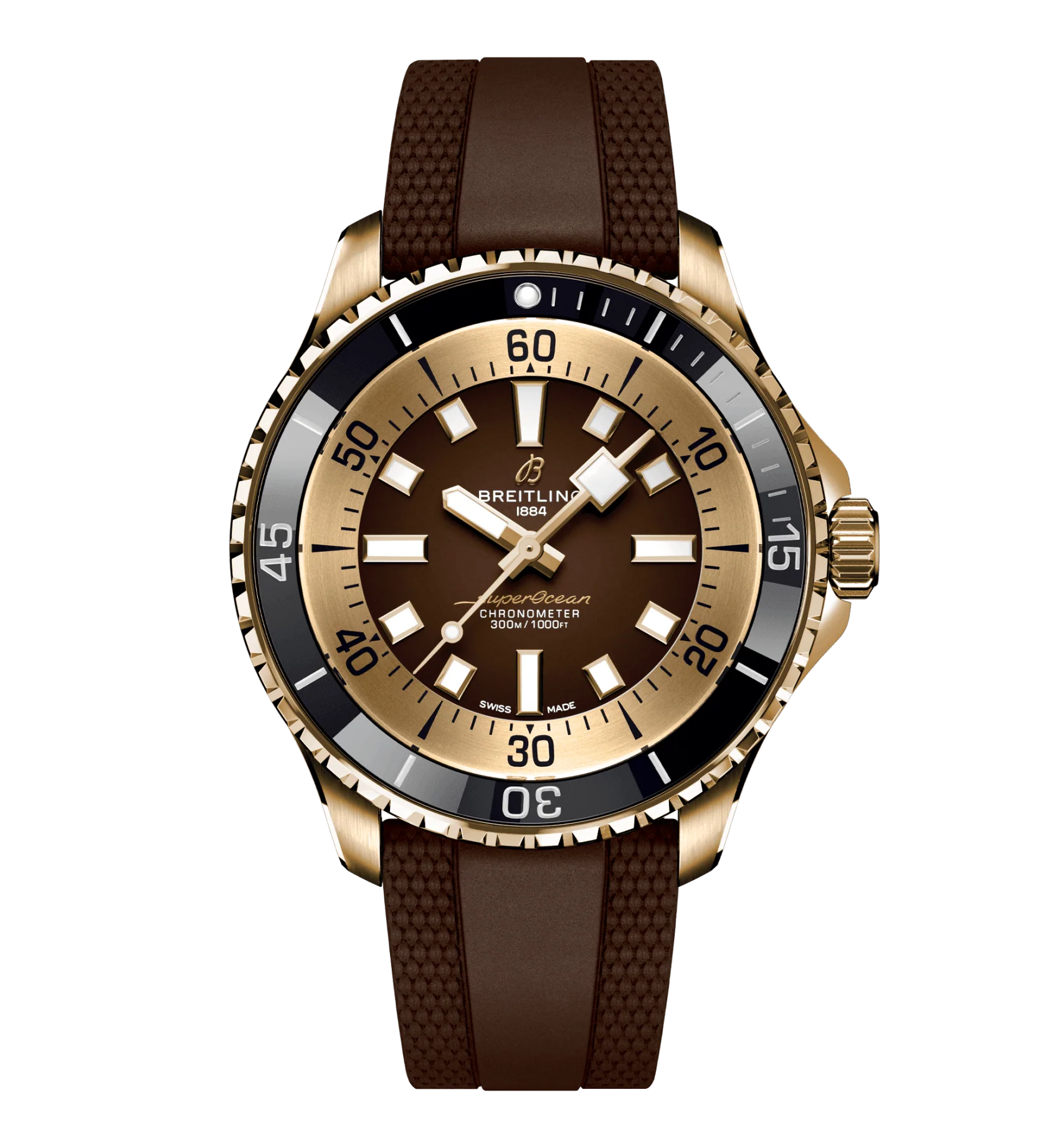 Breitling Superocean Bronze On Rubber Watch, 44mm
