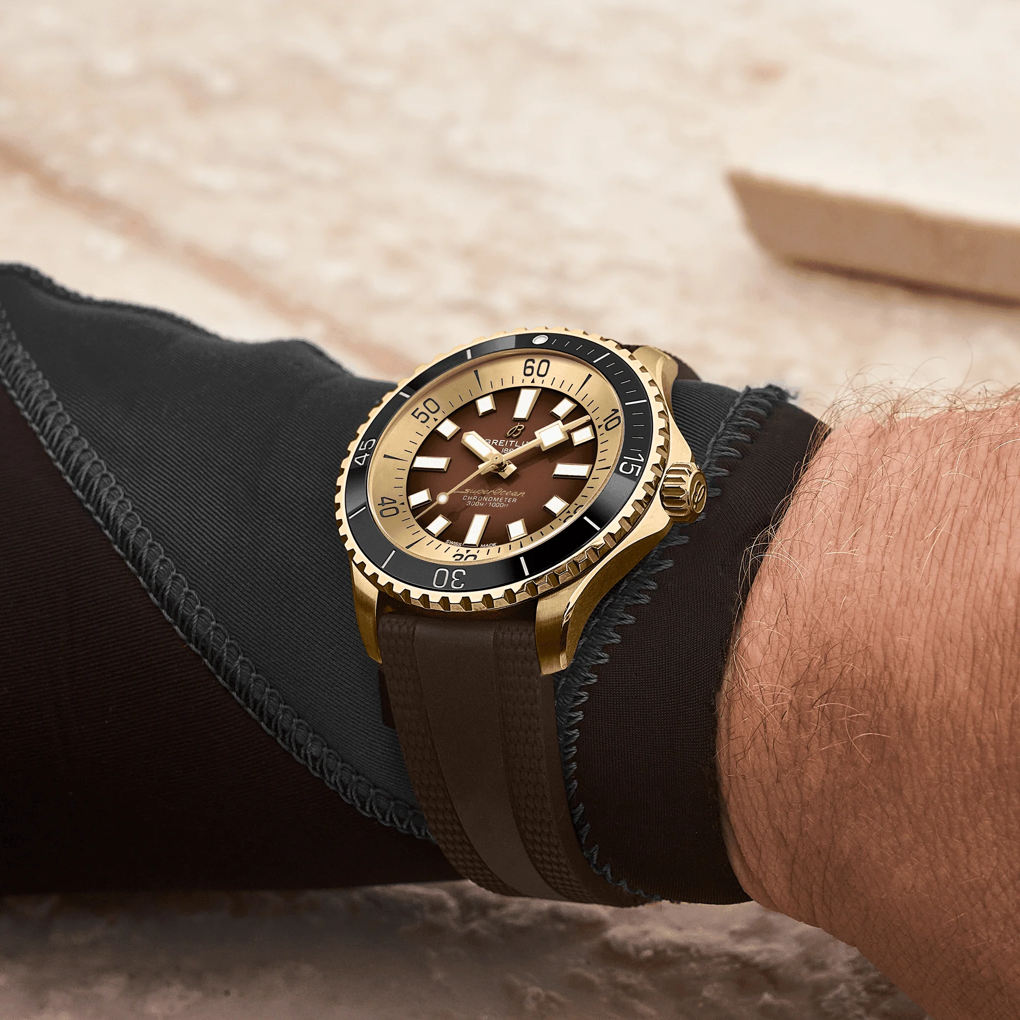Breitling Superocean Bronze On Rubber Watch, 44mm - Image 6
