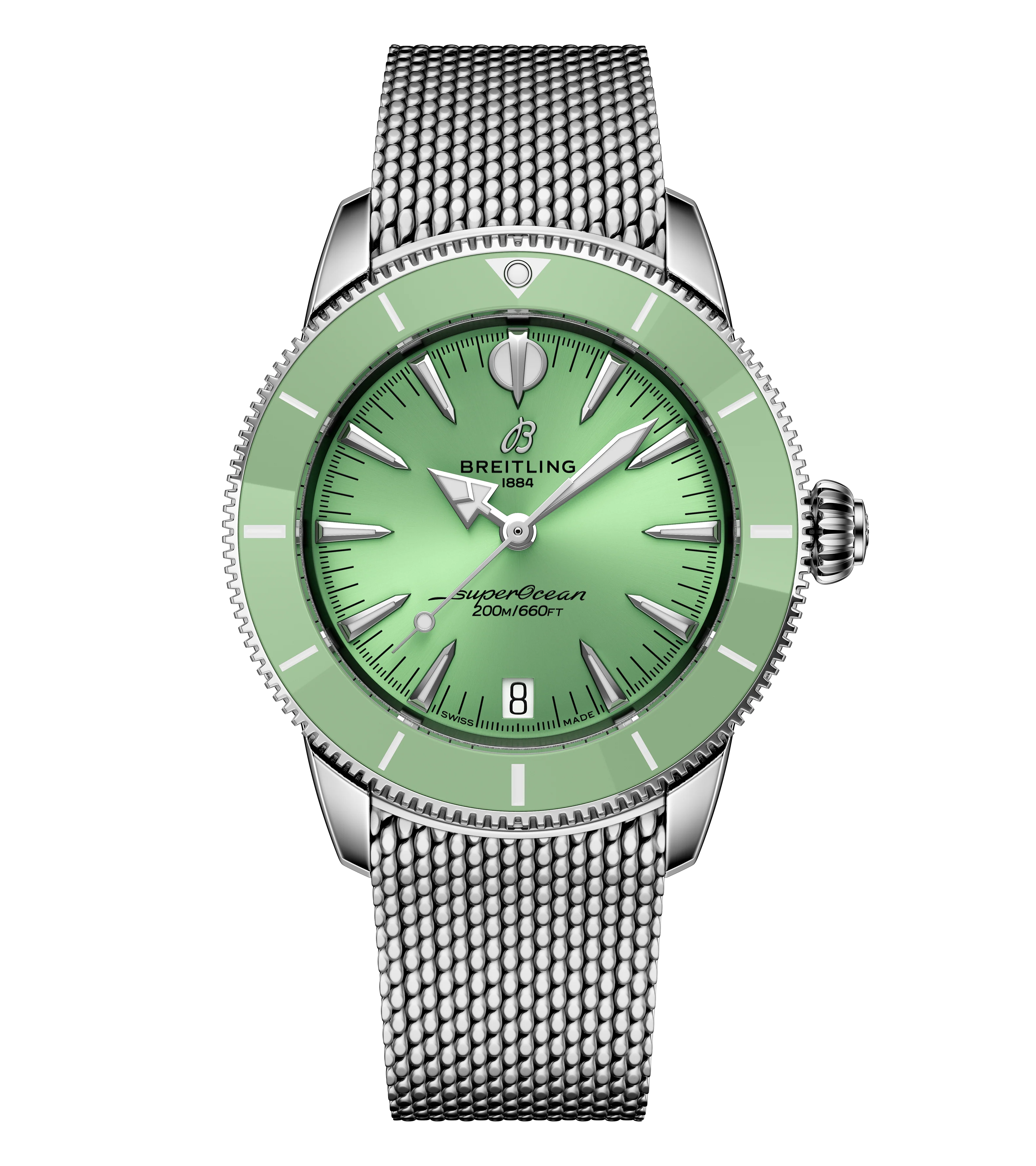 Breitling Superocean Heritage Automatic 36 Watch with Mint Dial