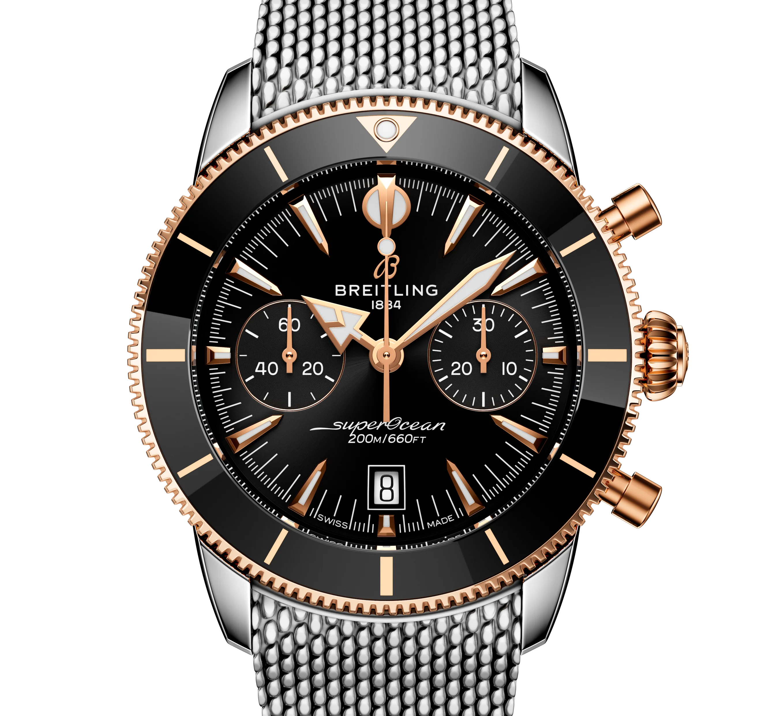 Breitling Superocean Heritage B01 Chronograph 42 Watch with Black Dial - Image 3