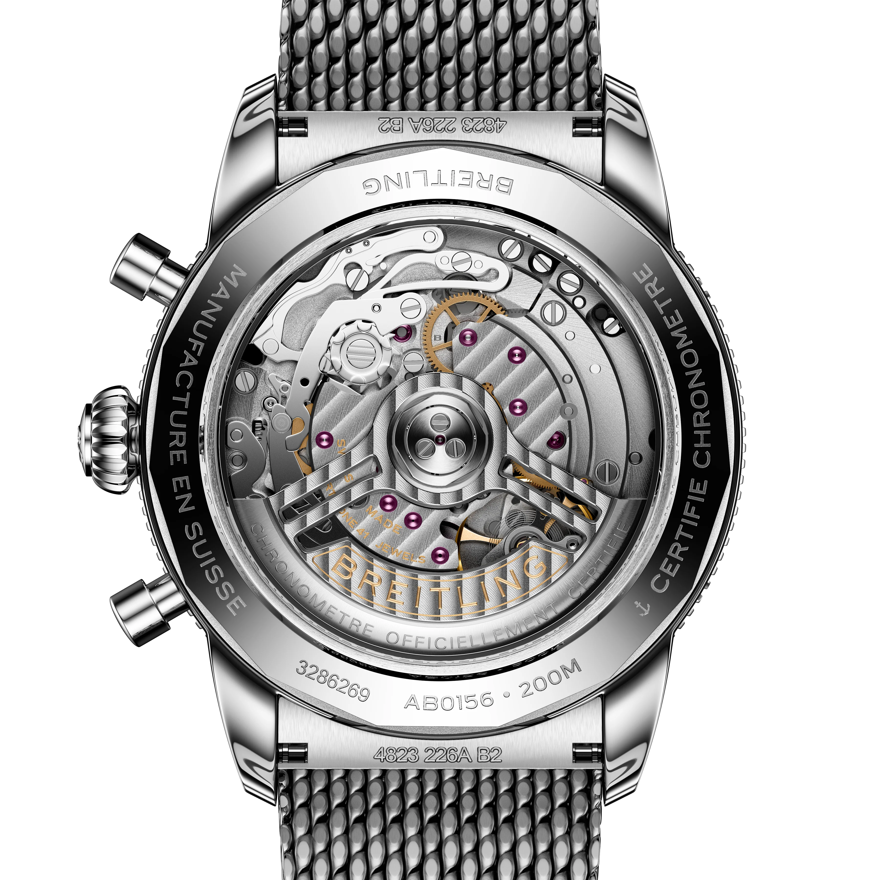 Breitling Superocean Heritage B01 Chronograph 42 Watch with Blue Dial - Image 2