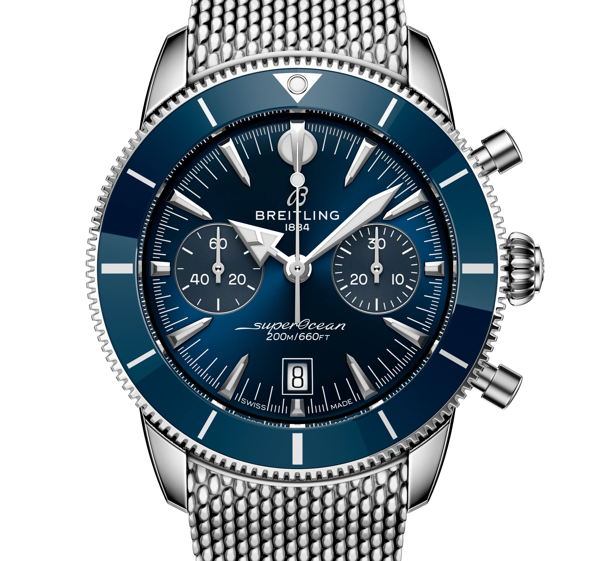 Breitling Superocean Heritage B01 Chronograph 42 Watch with Blue Dial - Image 3