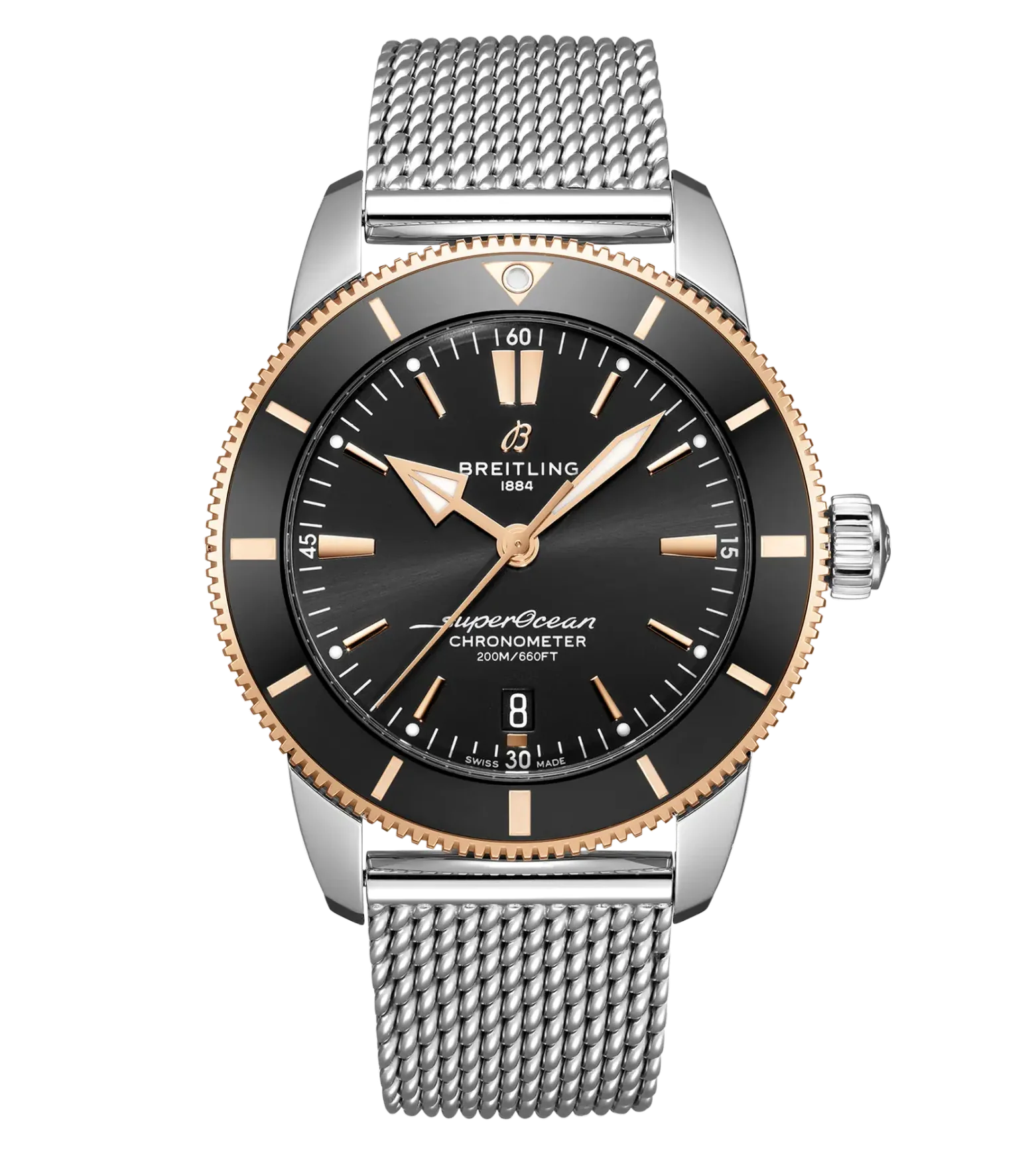Breitling Superocean Heritage B20 Automatic 44 Watch with Black Dial