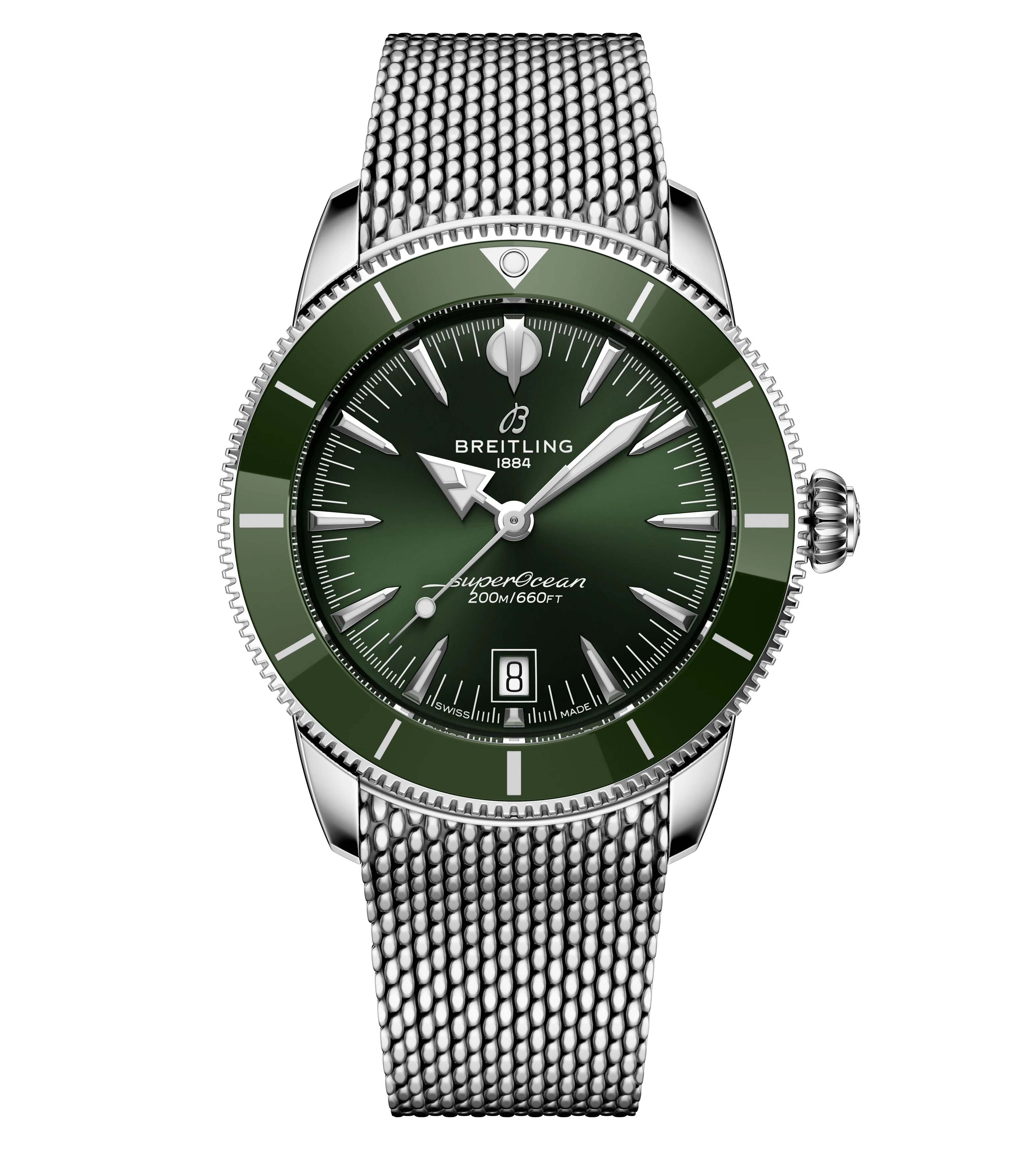 Breitling Superocean Heritage B31 Automatic 42 Watch with Green Dial