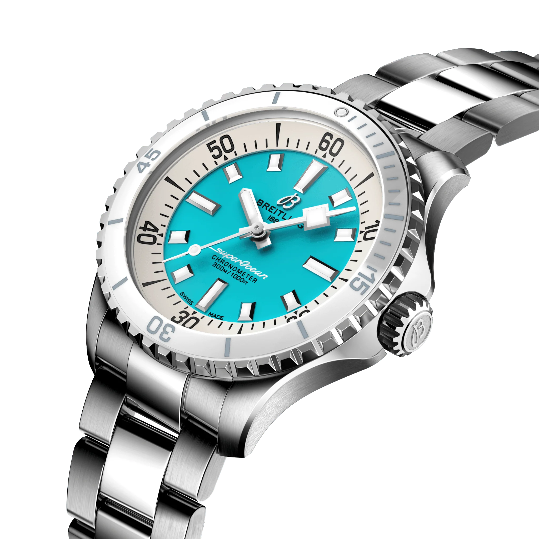 Breitling Superocean Turquoise Watch, 36mm - Image 2