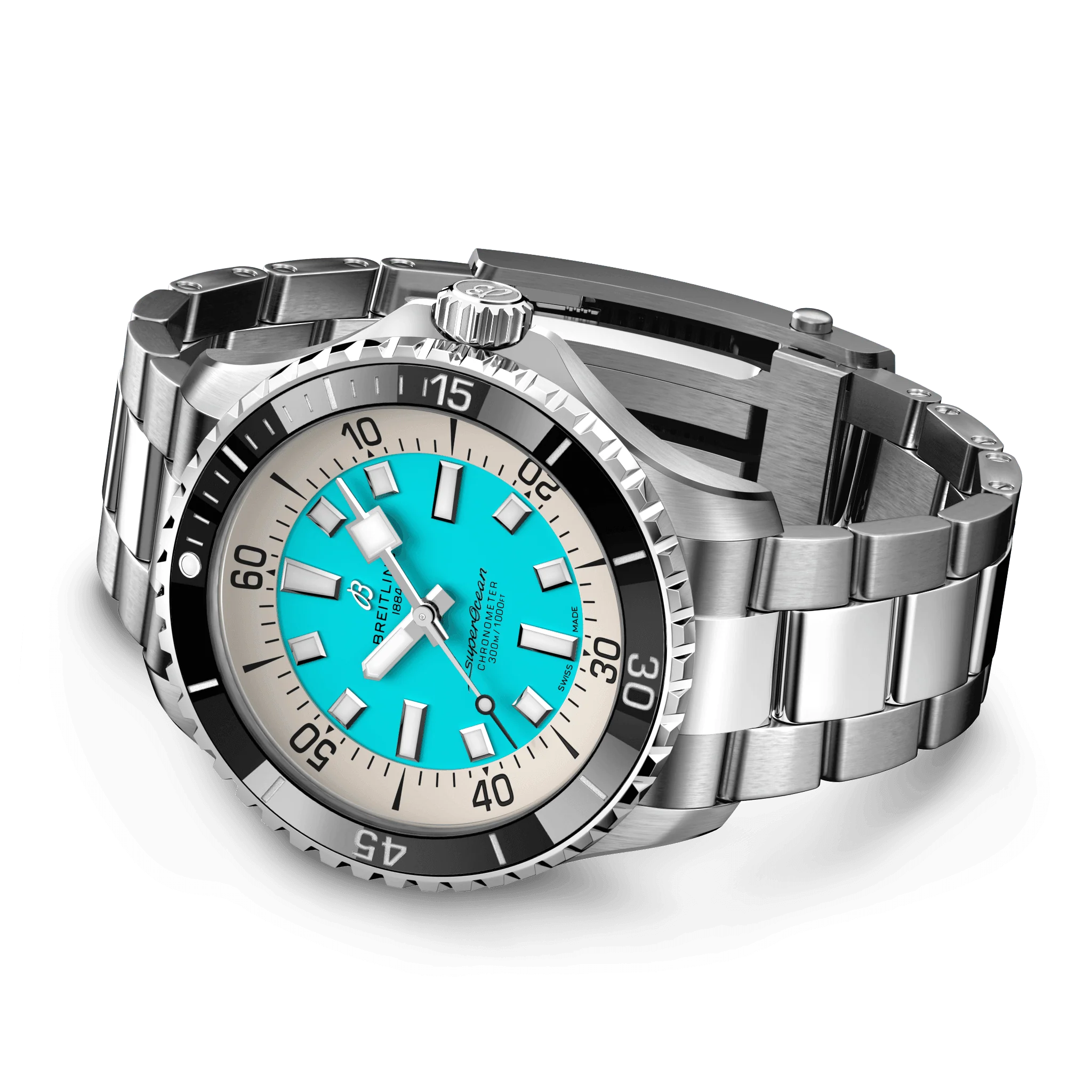 Breitling Superocean Turquoise Watch, 44mm - Image 3