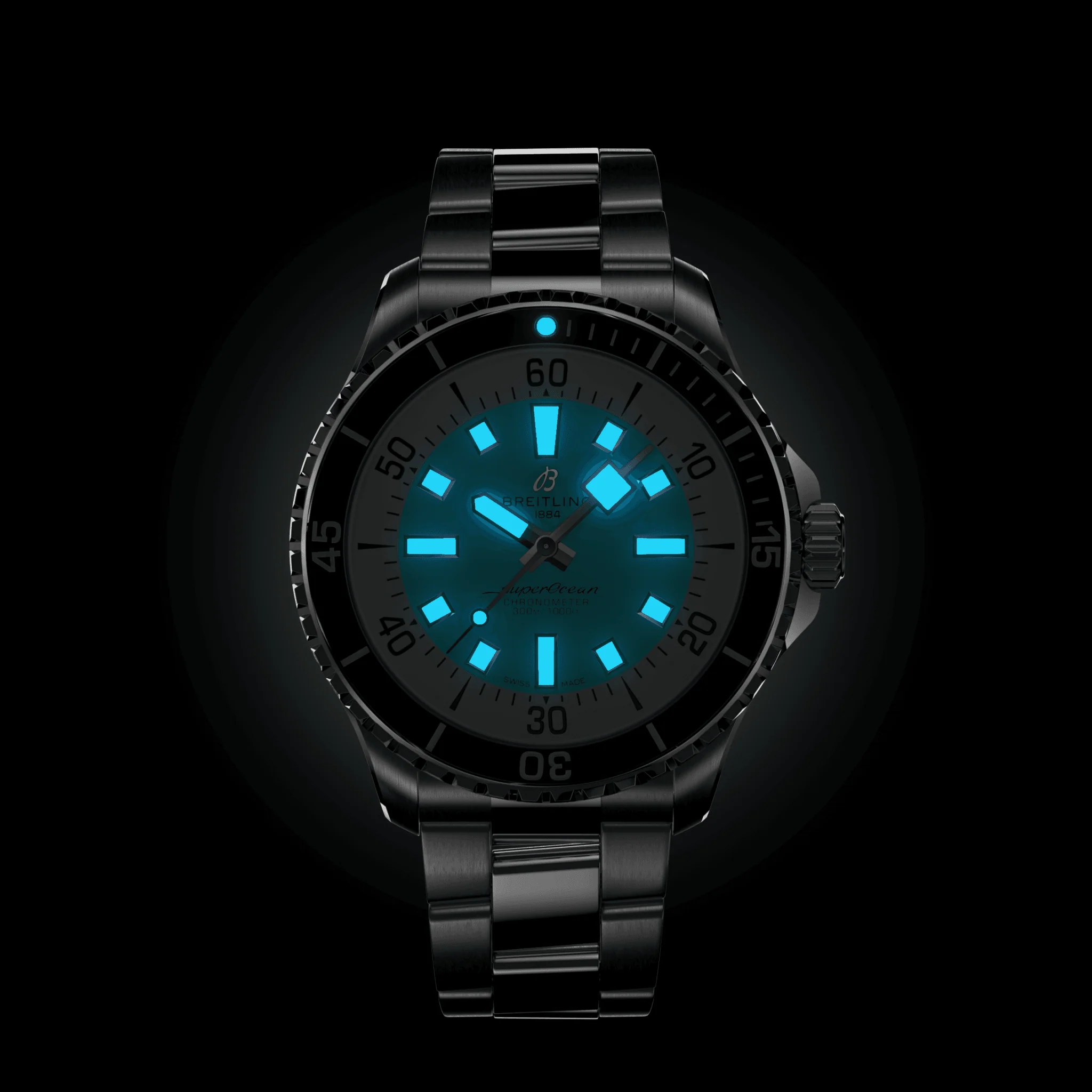 Breitling Superocean Turquoise Watch, 44mm - Image 6