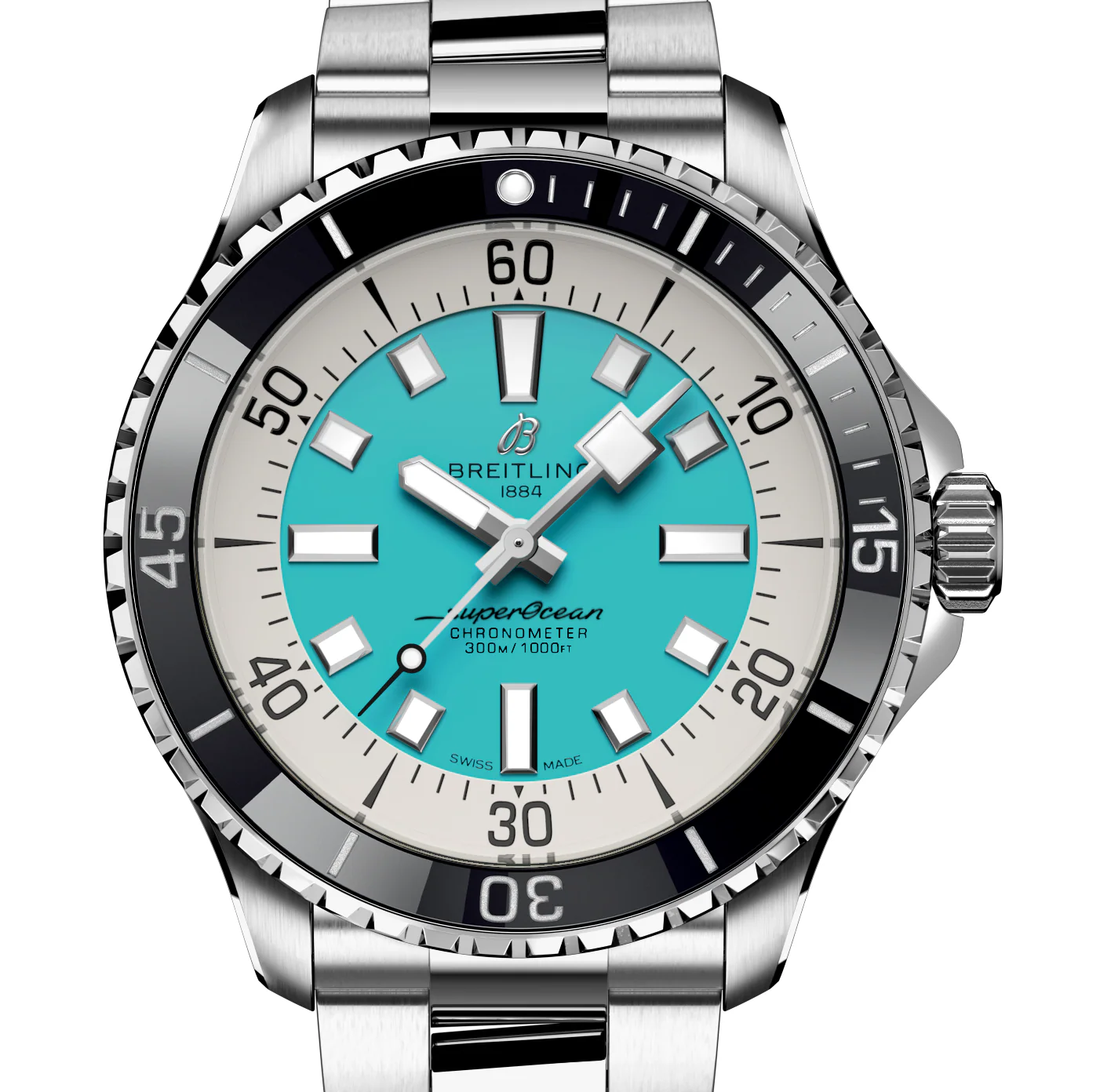 Breitling Superocean Turquoise Watch, 44mm - Image 7