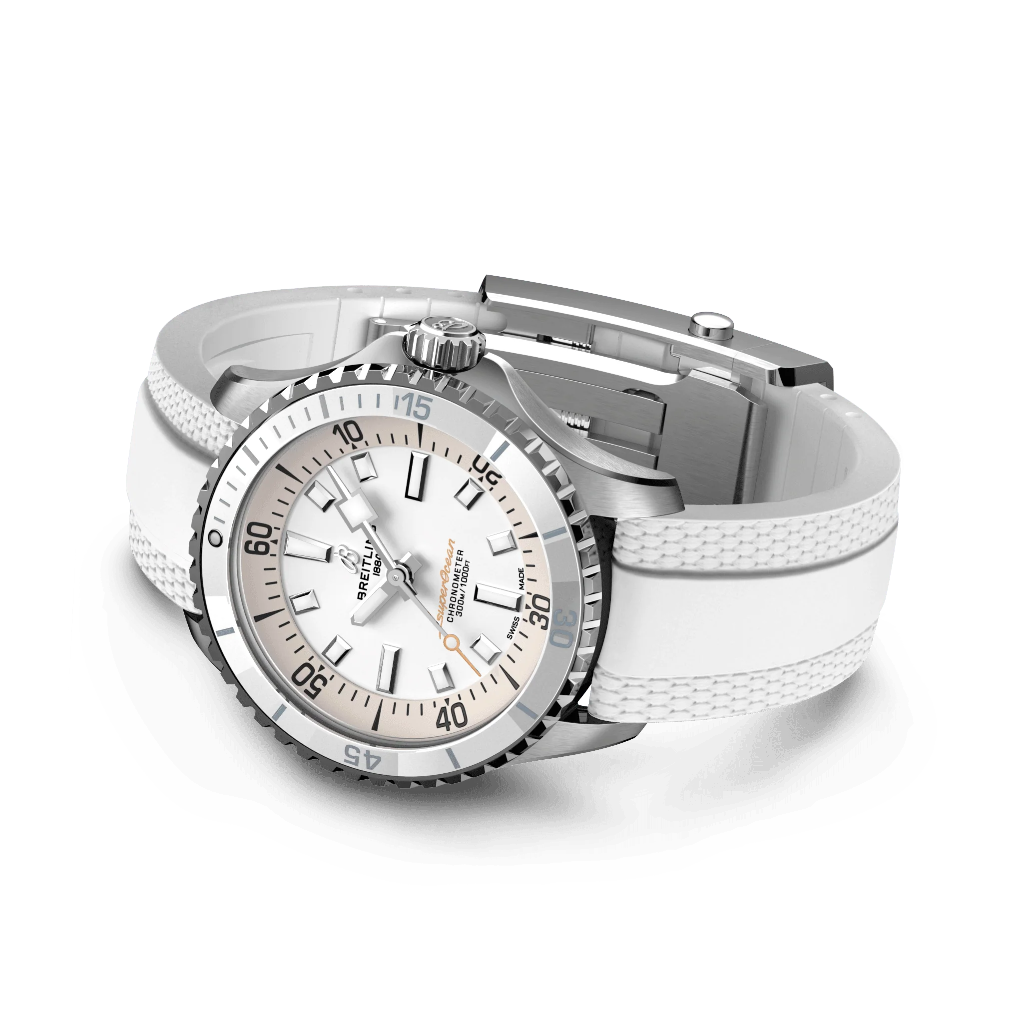 Breitling Superocean White on Rubber Watch, 36mm - Image 3