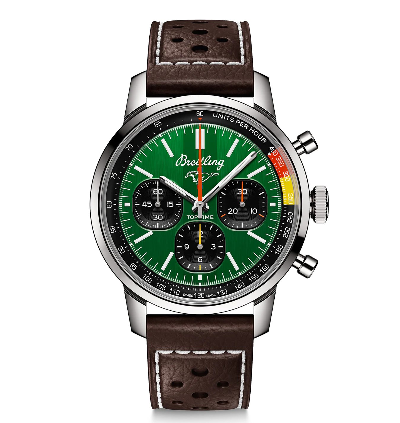 Breitling Top Time B01 Ford Mustang 41mm Watch with Green Dial