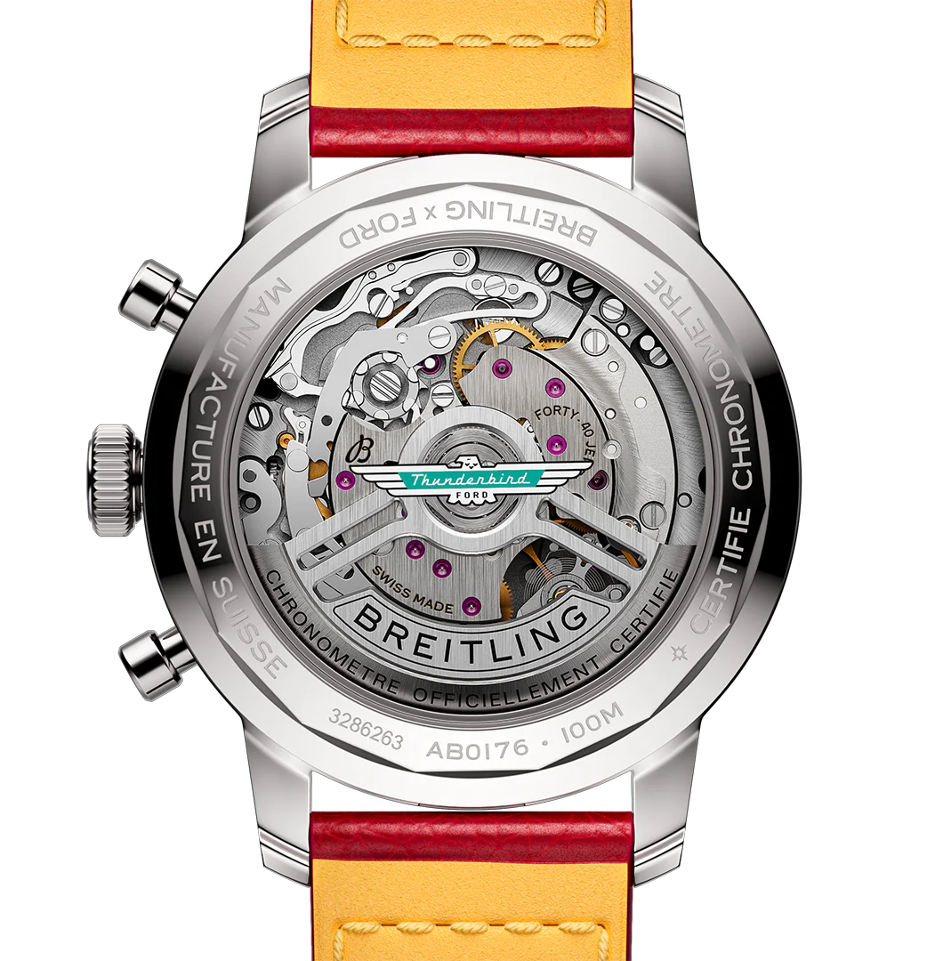 Breitling Top Time B01 Ford Thunderbird 41mm Watch with White Dial - Image 4