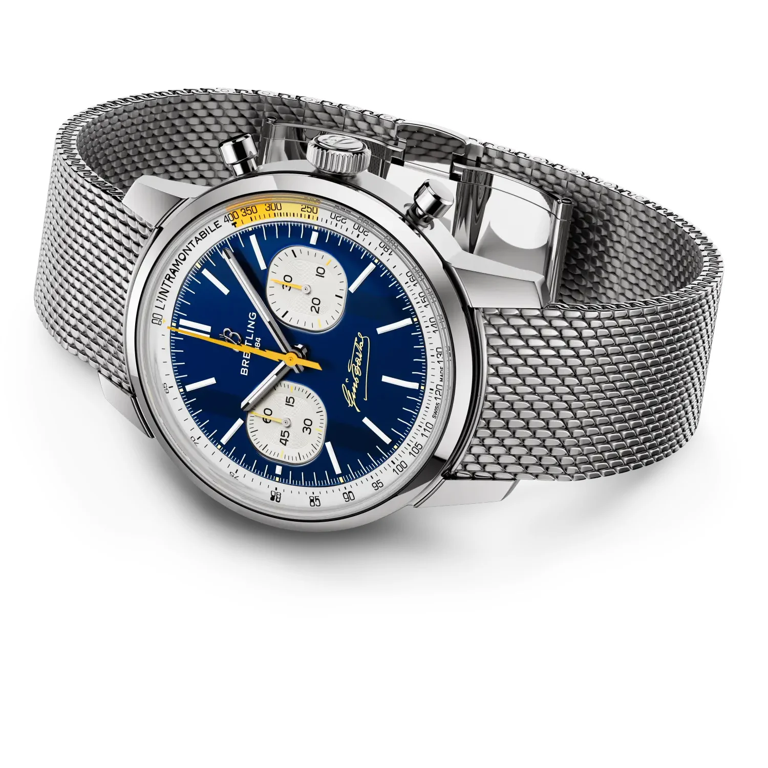 Breitling Top Time B01 Gino Bartali 41mm Watch with Stainless Steel Bracelet - Image 4