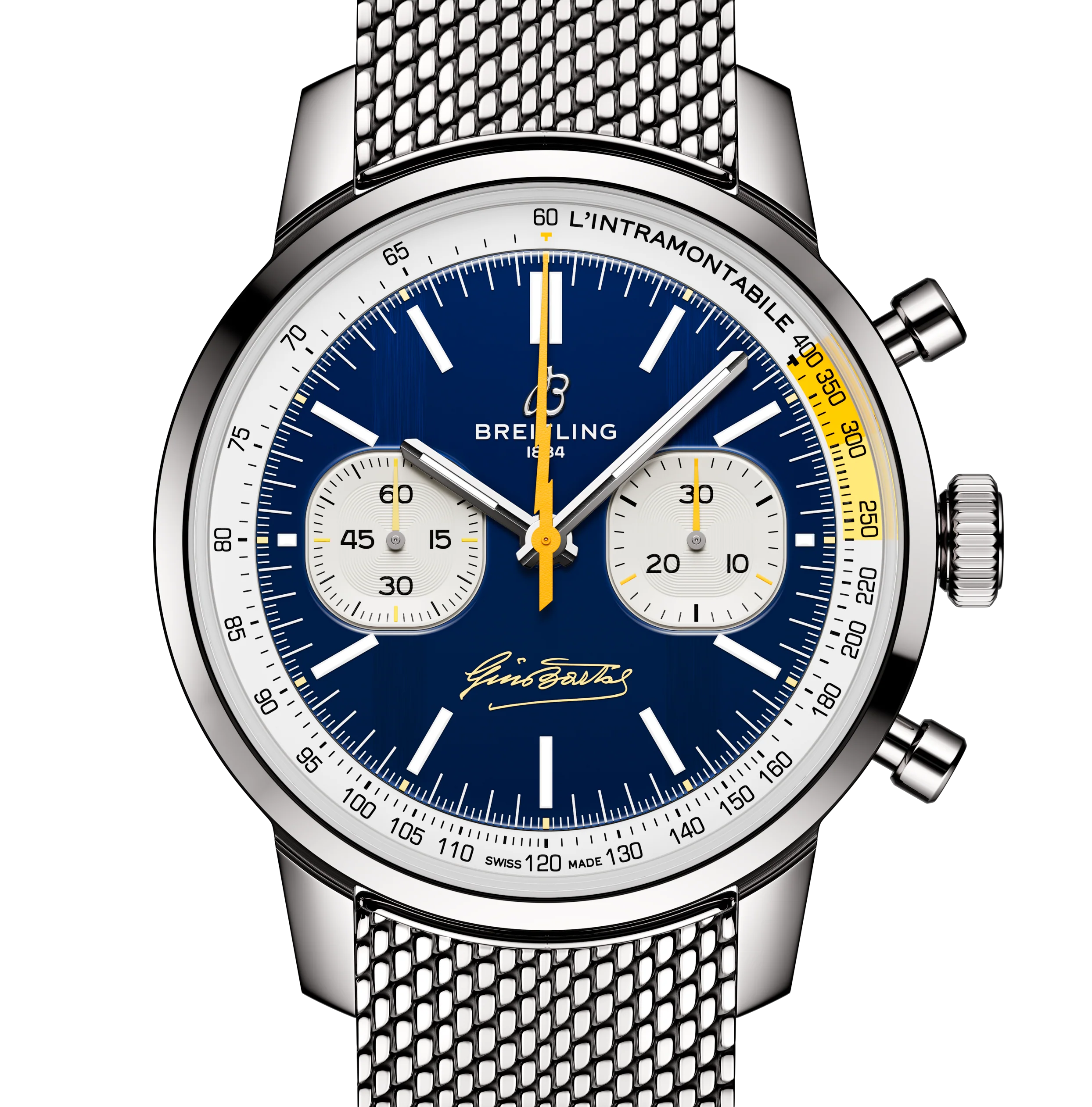 Breitling Top Time B01 Gino Bartali 41mm Watch with Stainless Steel Bracelet - Image 6