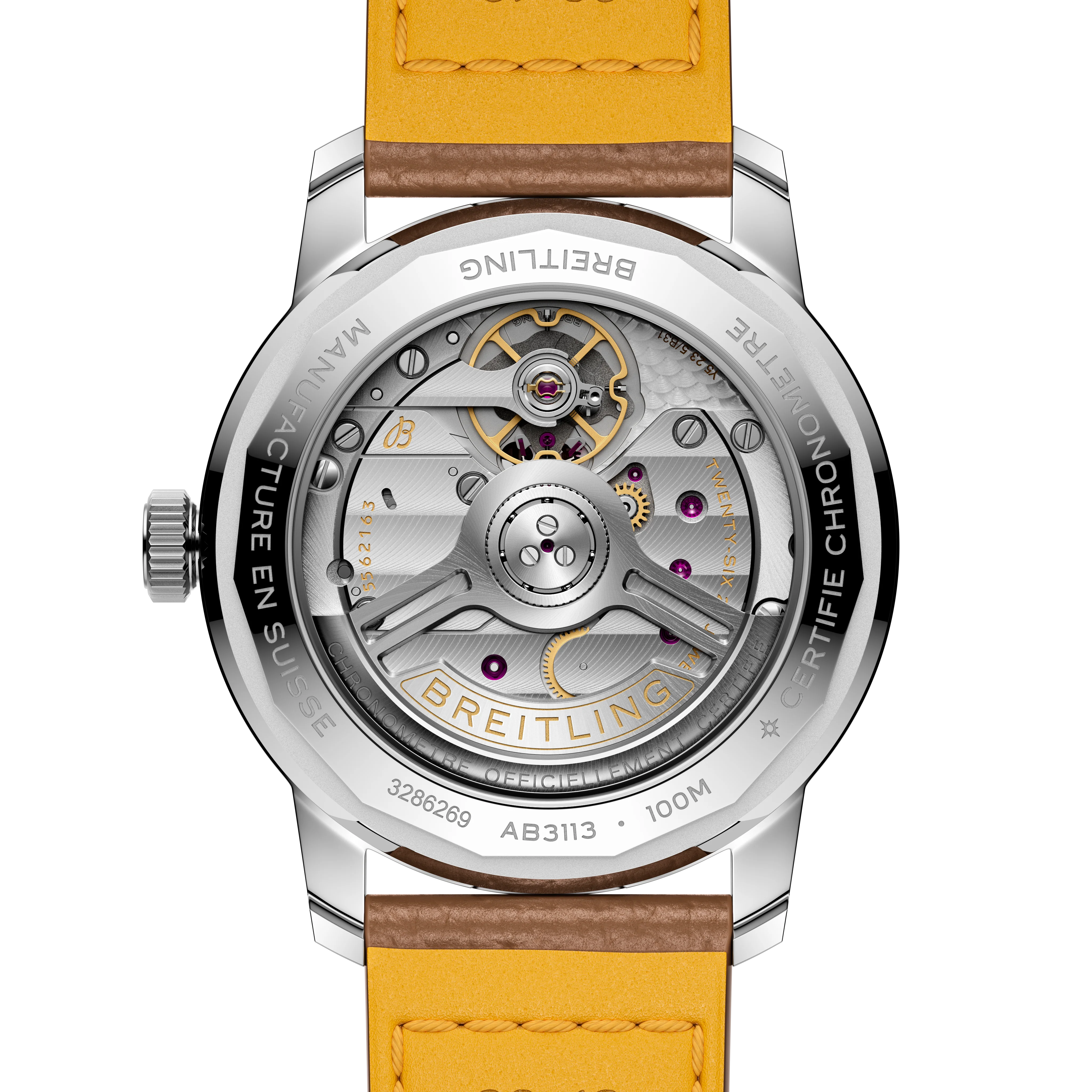Breitling Top Time B31 38mm Watch with Brown Leather Strap - Image 4