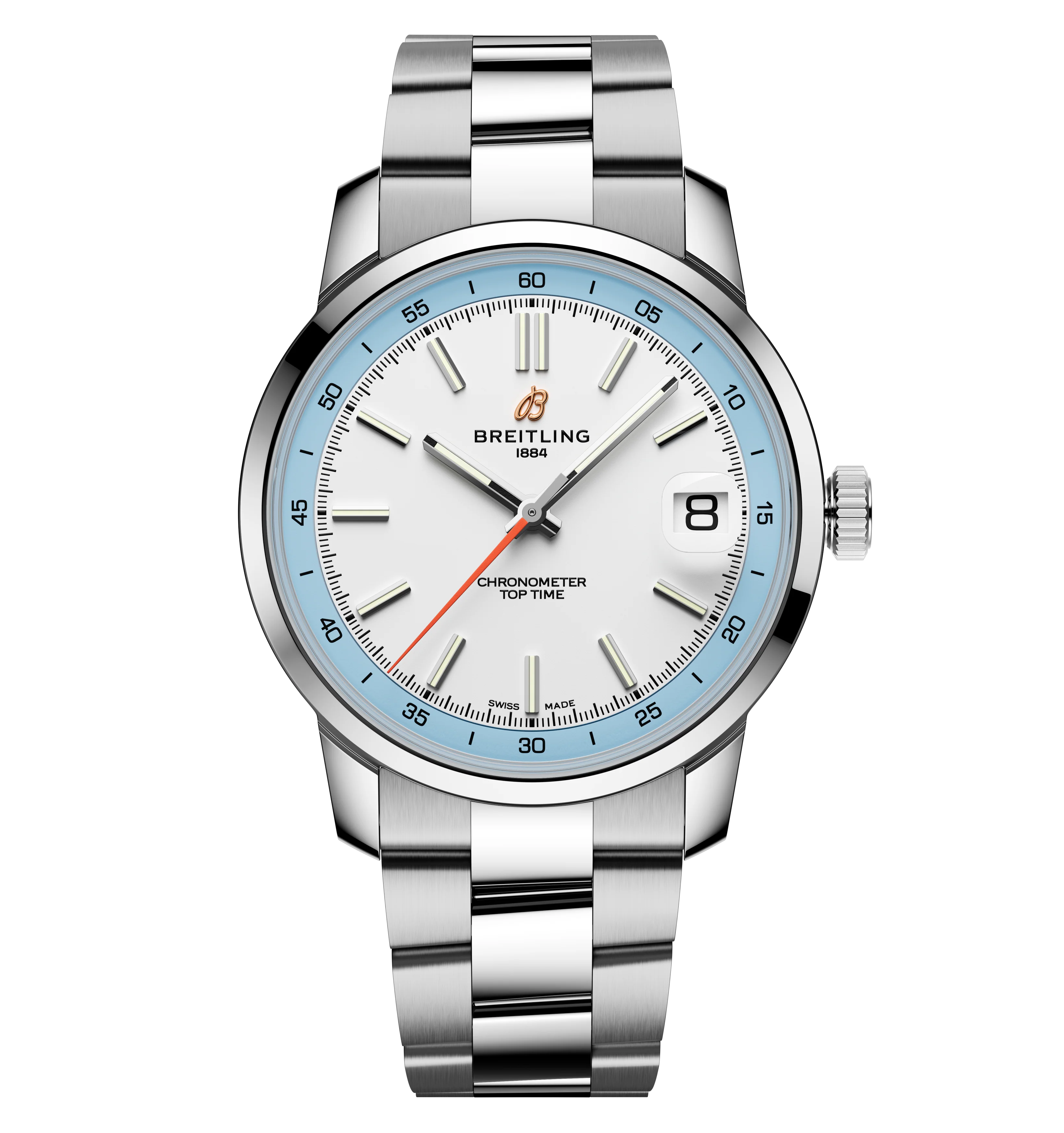 Breitling Top Time B31 38mm Watch with Stainless Steel Bracelet
