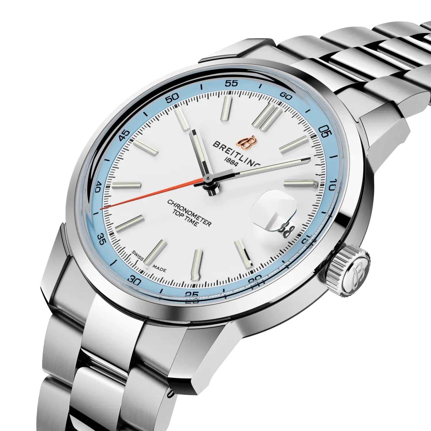 Breitling Top Time B31 38mm Watch with Stainless Steel Bracelet - Image 2