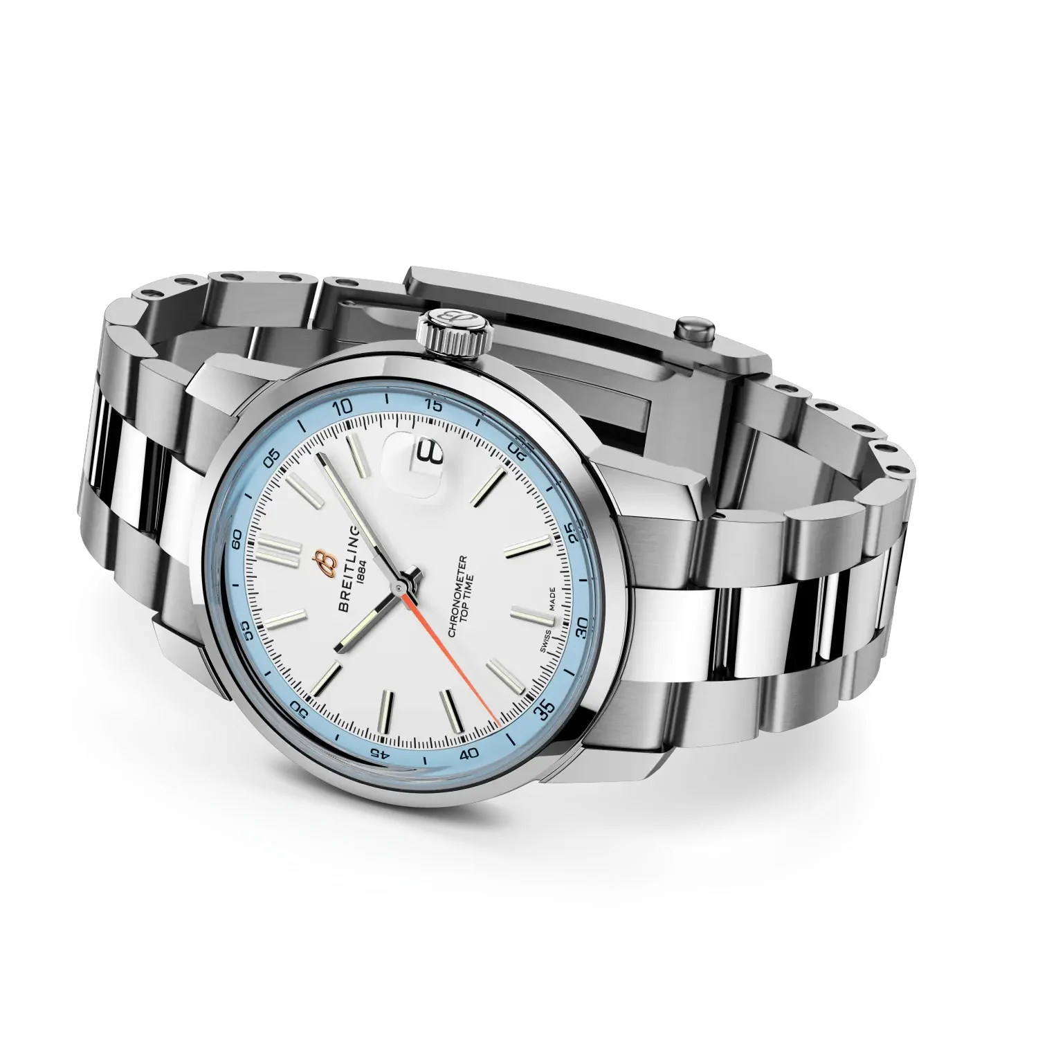Breitling Top Time B31 38mm Watch with Stainless Steel Bracelet - Image 3