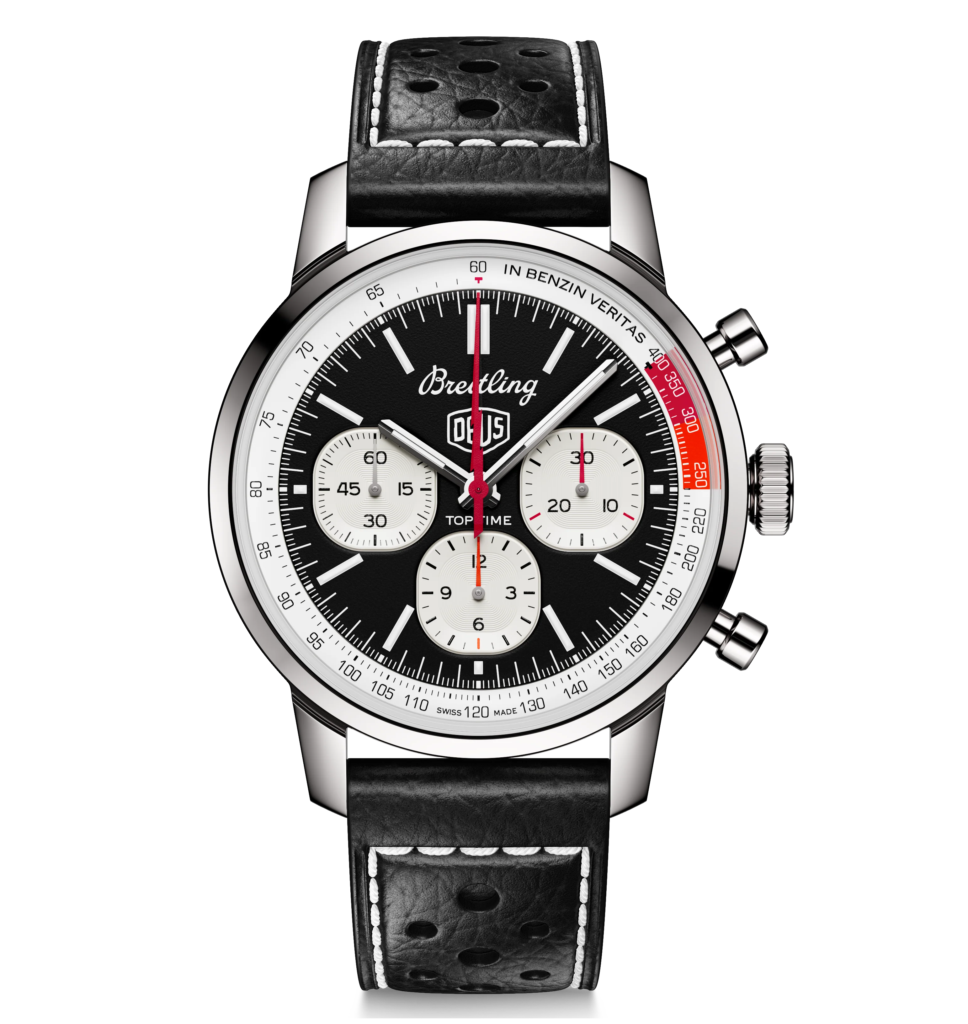 Breitling Top Time B01 Deus Watch with Black Dial