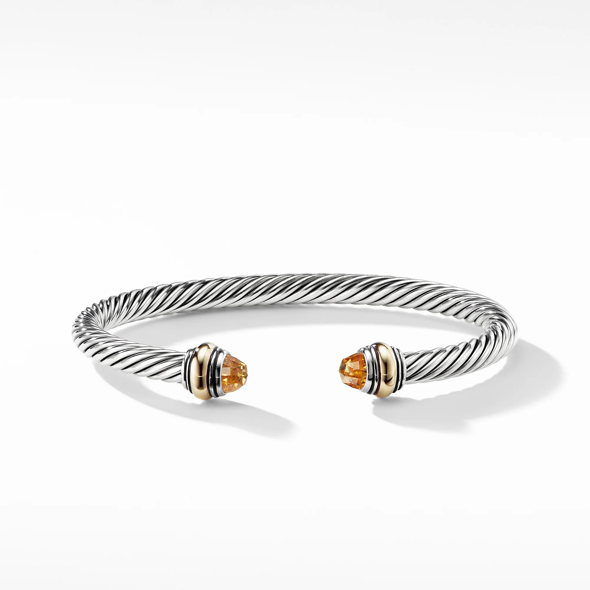 Cable Classic Bracelet with Citrine and Gold - Image 2