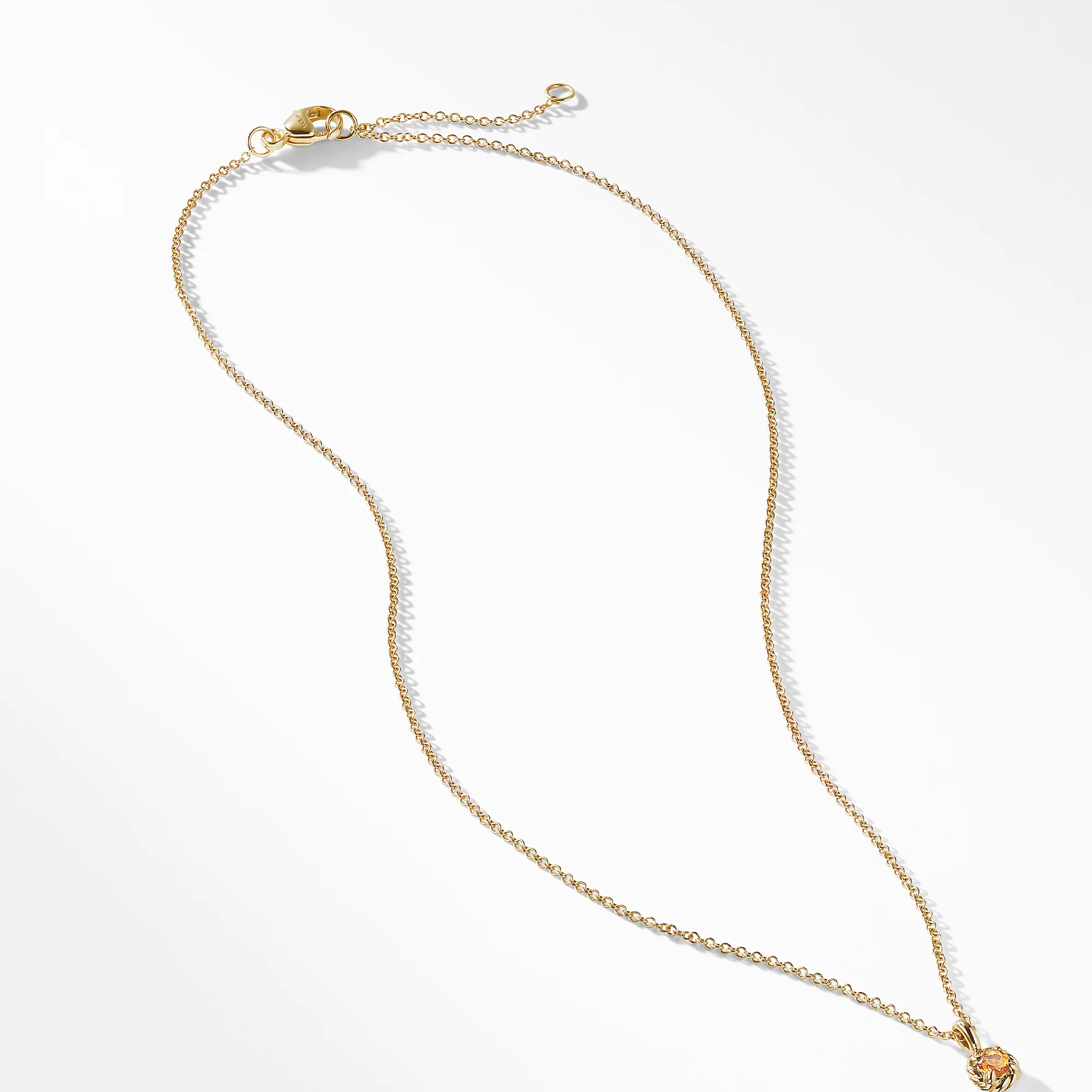 Cable Collectibles® Kids Necklace Birthstone Necklace with Citrine in 18K Gold, 3mm - Image 2