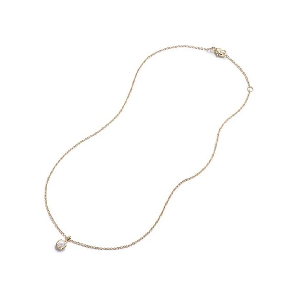 Cable Collectibles® Kids Necklace Birthstone Necklace with Cultured Freshwater Pearls in 18K Gold, 3mm - Image 2
