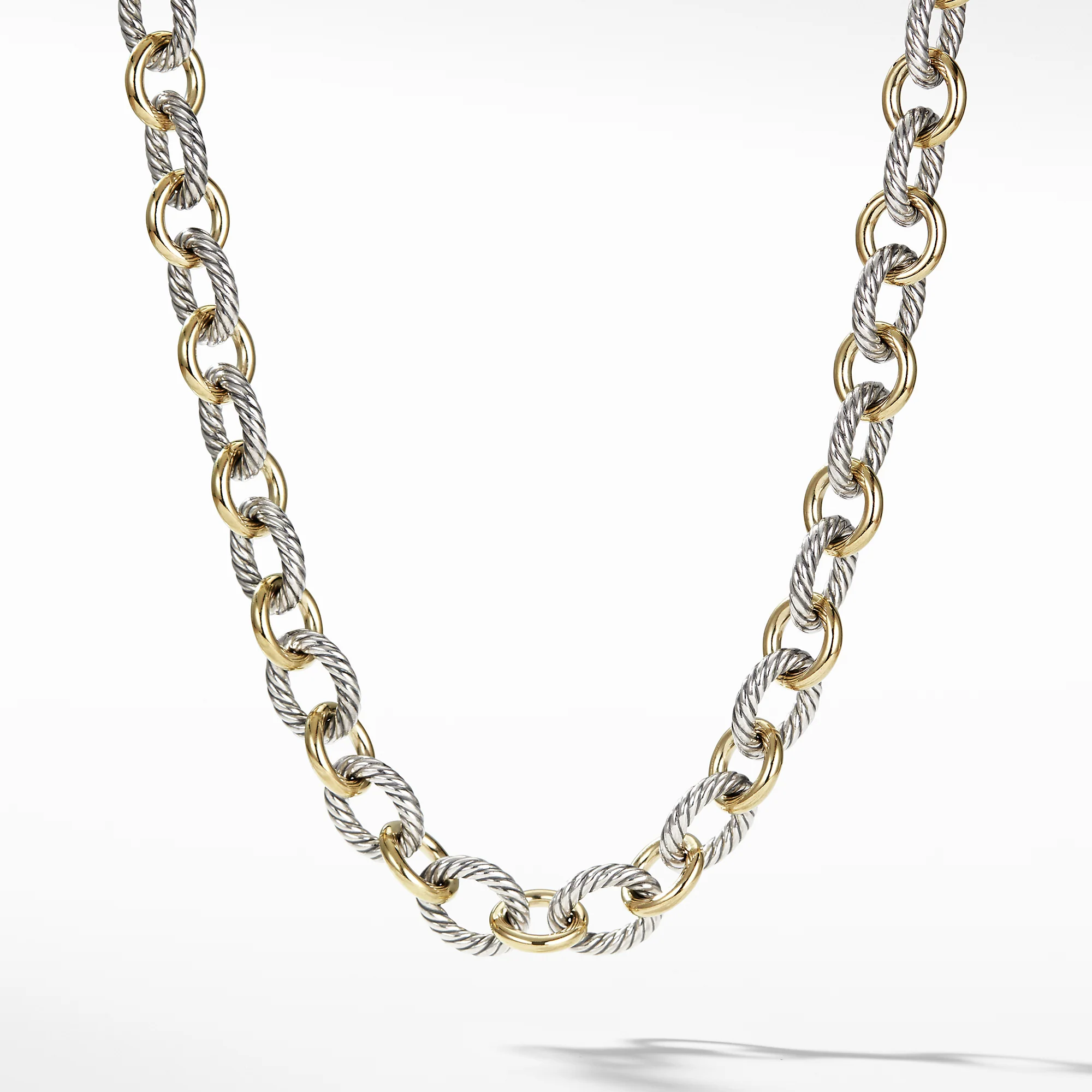 Chain Necklace with 18K Gold, 16" Length