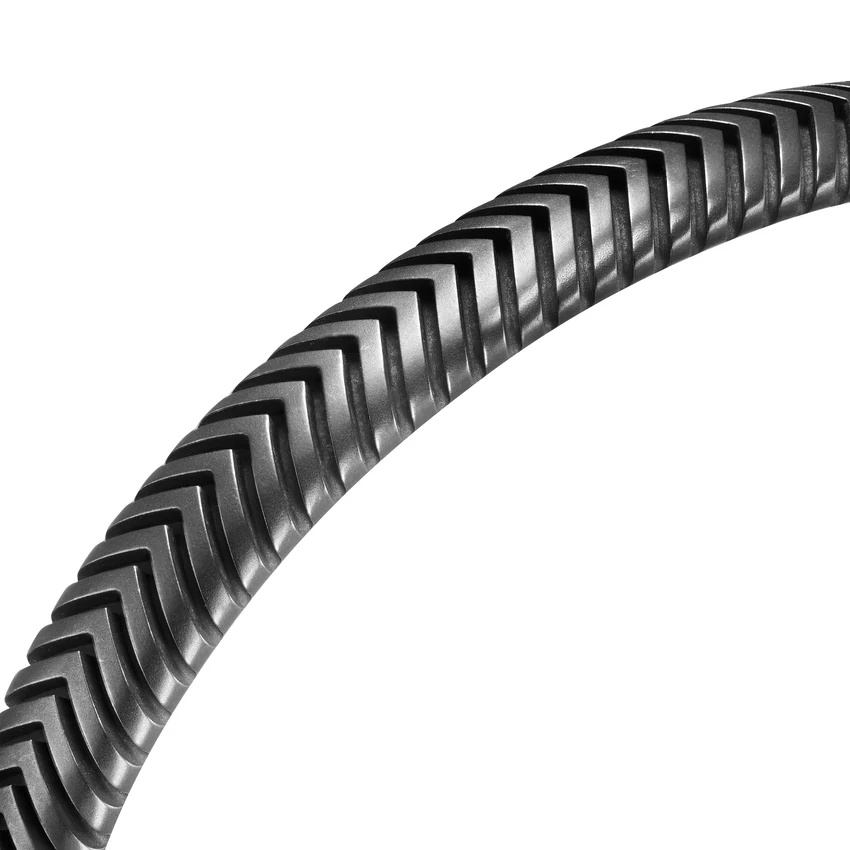 Chevron Cuff in Titanium, 8mm, Size Medium - Image 3