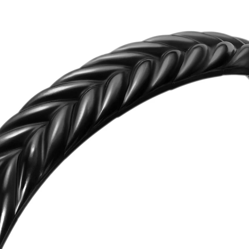 Chevron Flex Cuff in Black Titanium, 10mm, Size Medium - Image 2