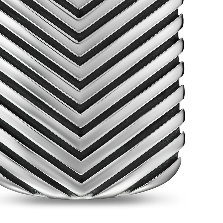 Chevron Tag in Sterling Silver, 34mm - Image 4