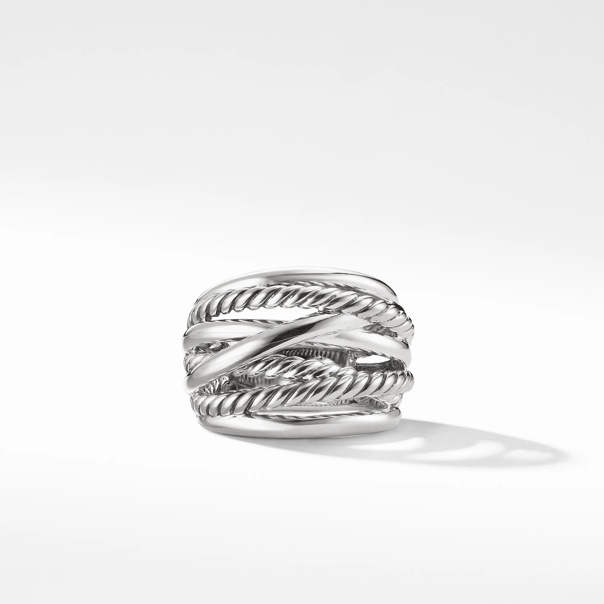Crossover Wide Ring, Size 6