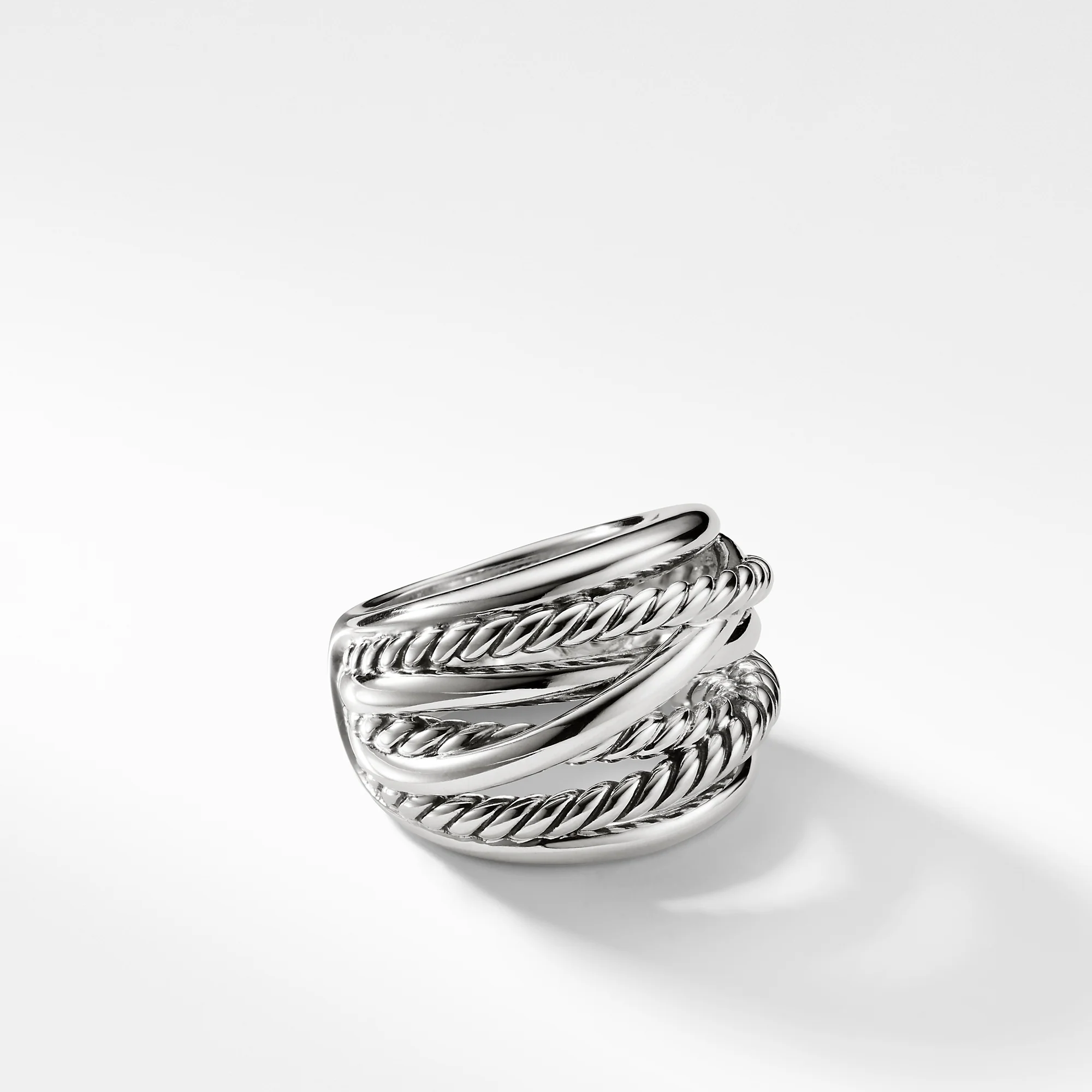 Crossover Wide Ring, Size 6 - Image 2