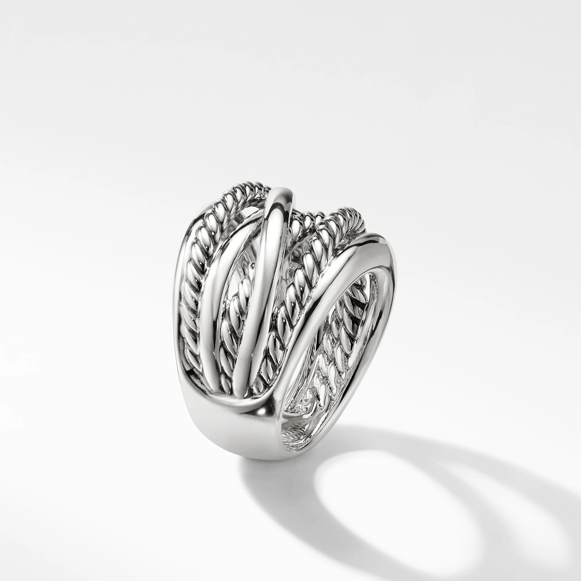 Crossover Wide Ring, Size 8 - Image 3